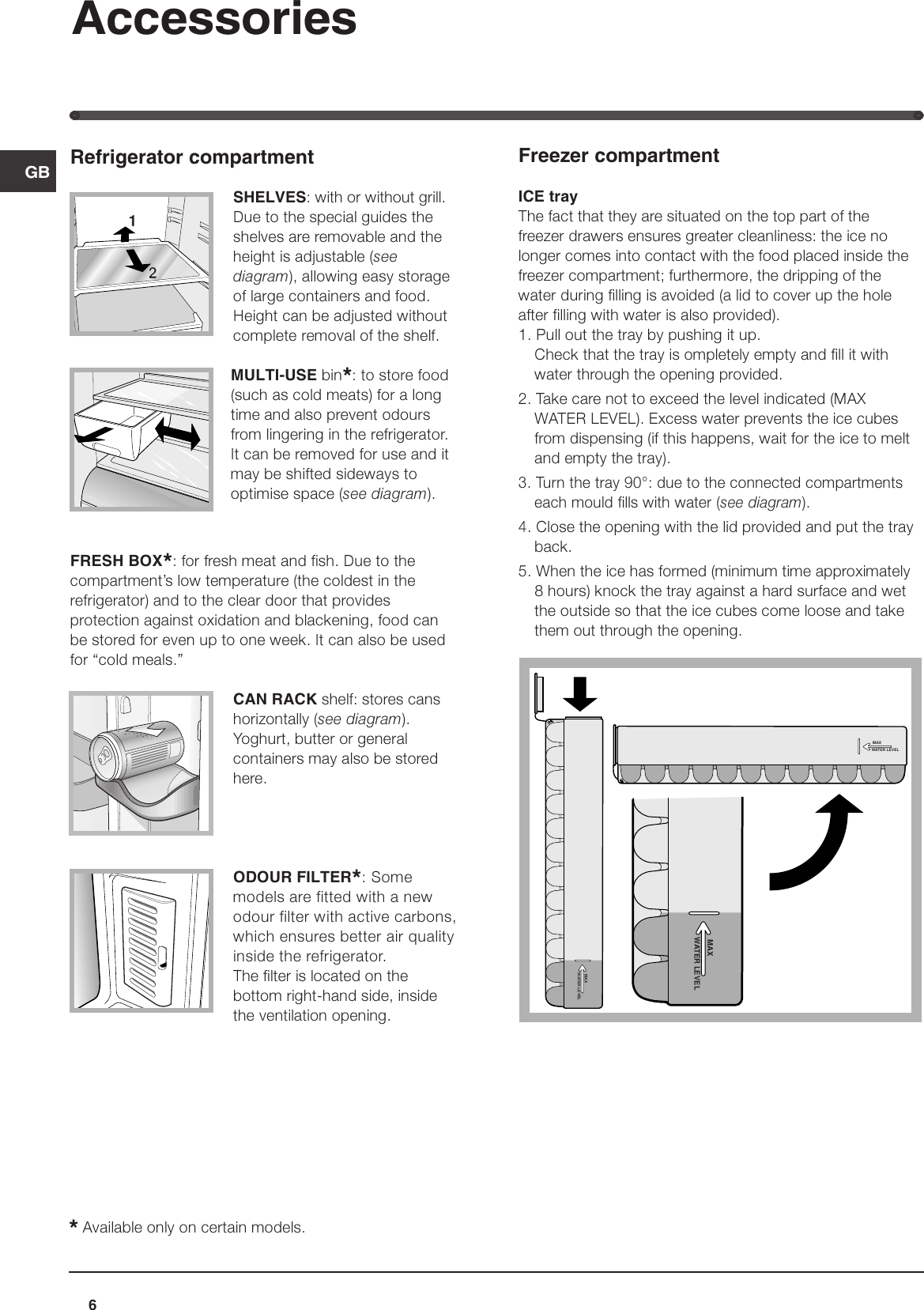 Page 6 of 12 - Hotpoint Hotpoint-Freezer-Combination-Ff40P-Users-Manual- 44802gb  Hotpoint-freezer-combination-ff40p-users-manual