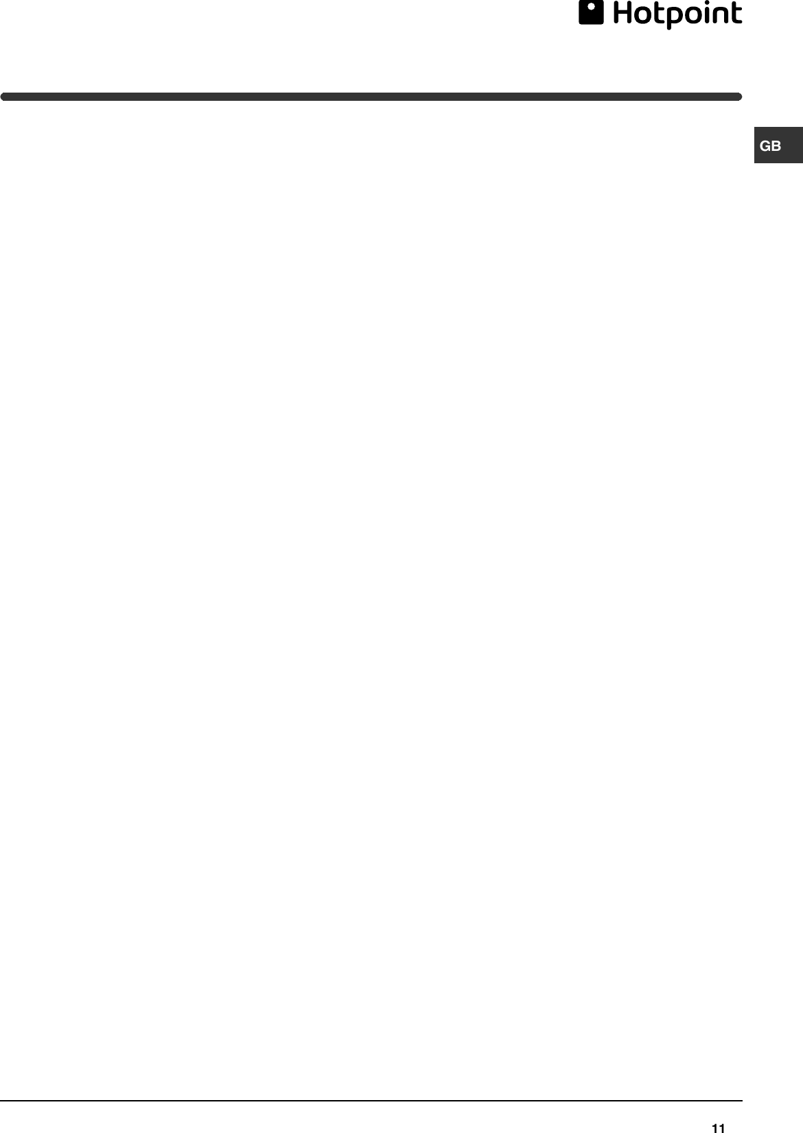 Page 11 of 12 - Hotpoint Hotpoint-Fz150G-Users-Manual- 44802gb  Hotpoint-fz150g-users-manual