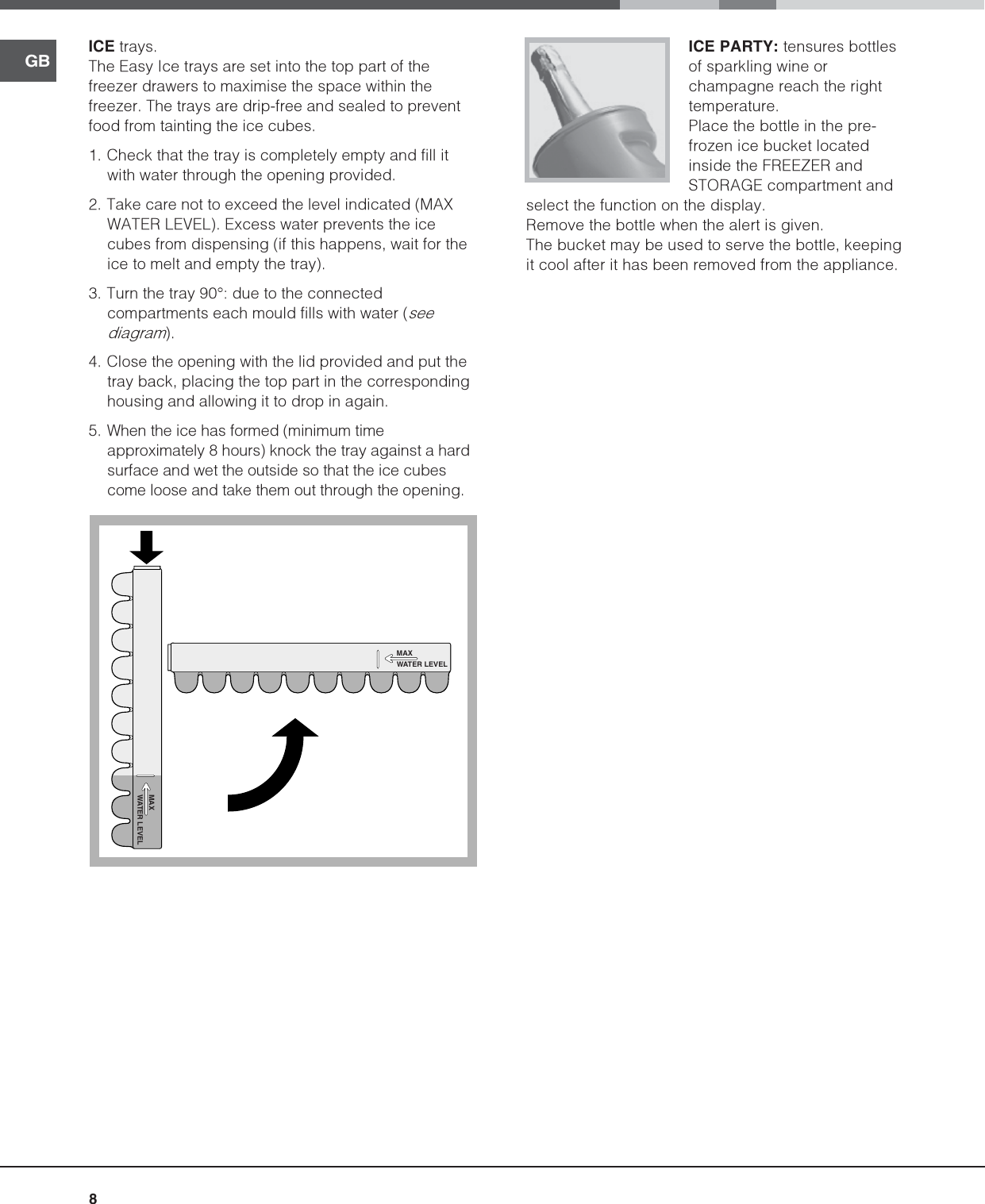 Page 8 of 12 - Hotpoint Hotpoint-Refrigerator-Bcb-333-Avei-Ff-Users-Manual- Hotpoint-Ariston BCB 333 Fridge Freezer Operating Instructions User Guide Manual  Hotpoint-refrigerator-bcb-333-avei-ff-users-manual