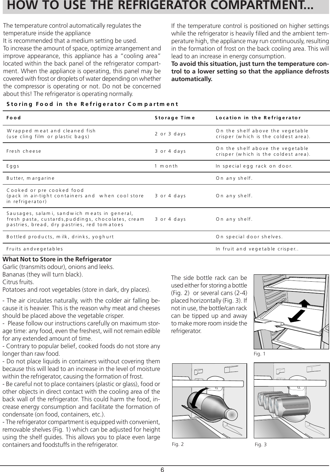 Page 6 of 12 - Hotpoint Hotpoint-Rla-21-Users-Manual- 03903101  Hotpoint-rla-21-users-manual