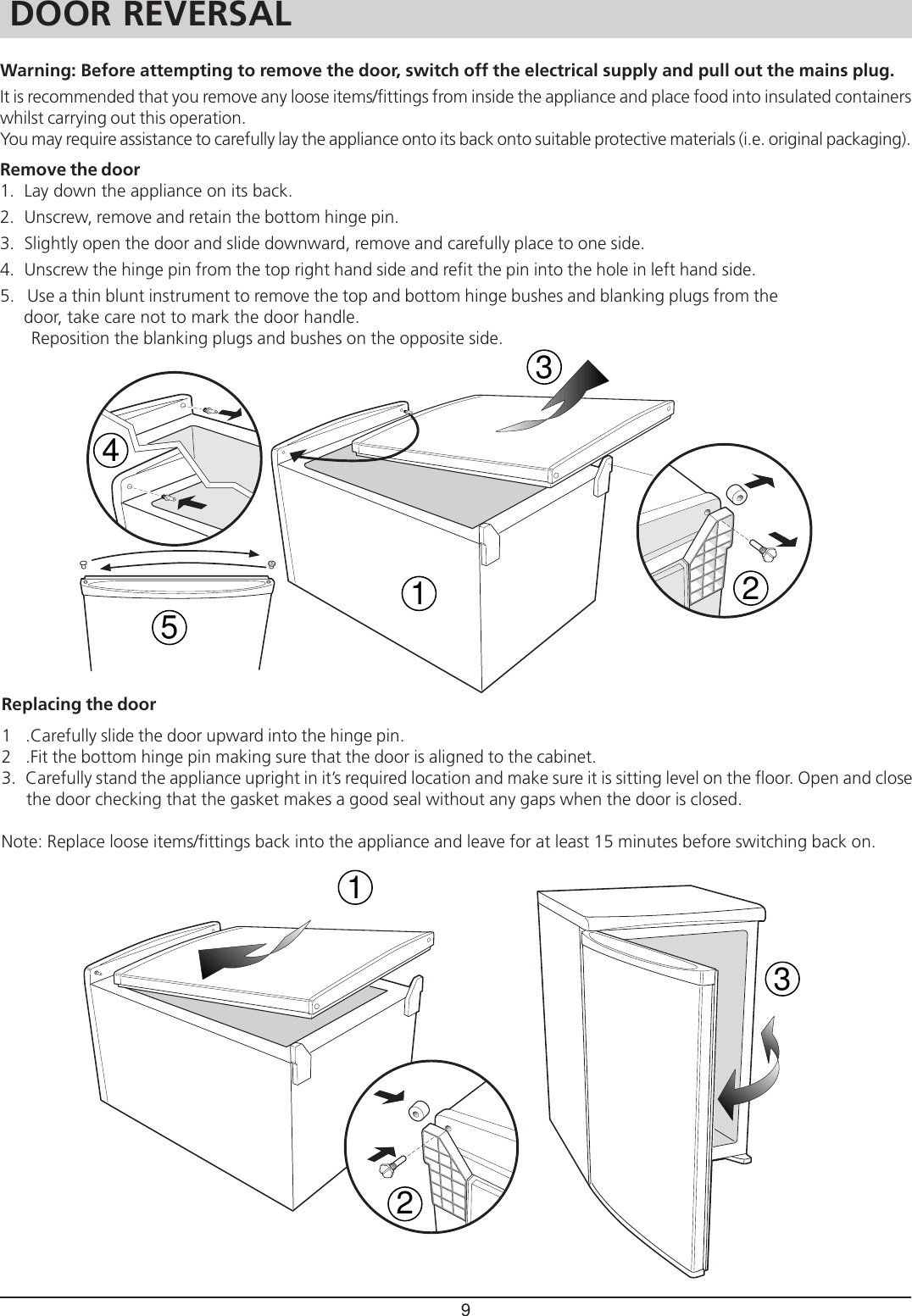 Page 9 of 12 - Hotpoint Hotpoint-Rla-21-Users-Manual- 03903101  Hotpoint-rla-21-users-manual