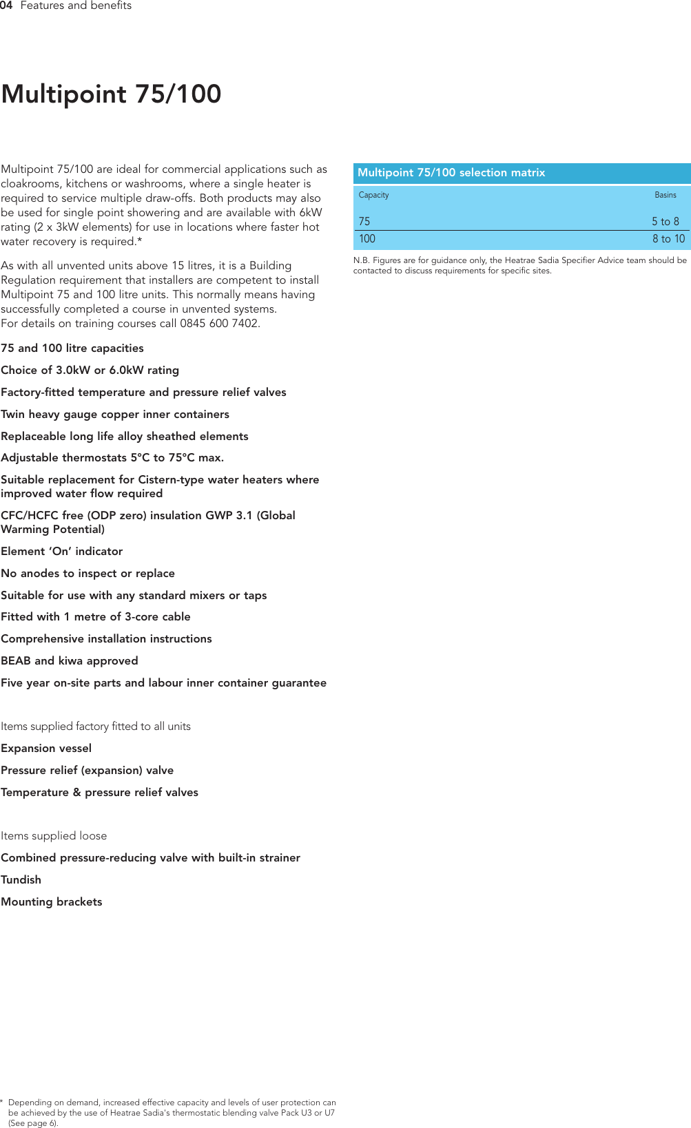 Page 4 of 8 - Hotpoint Hotpoint-Water-Heater-75-100-Users-Manual- Multipoint/Hotpoint Rev3  Hotpoint-water-heater-75-100-users-manual
