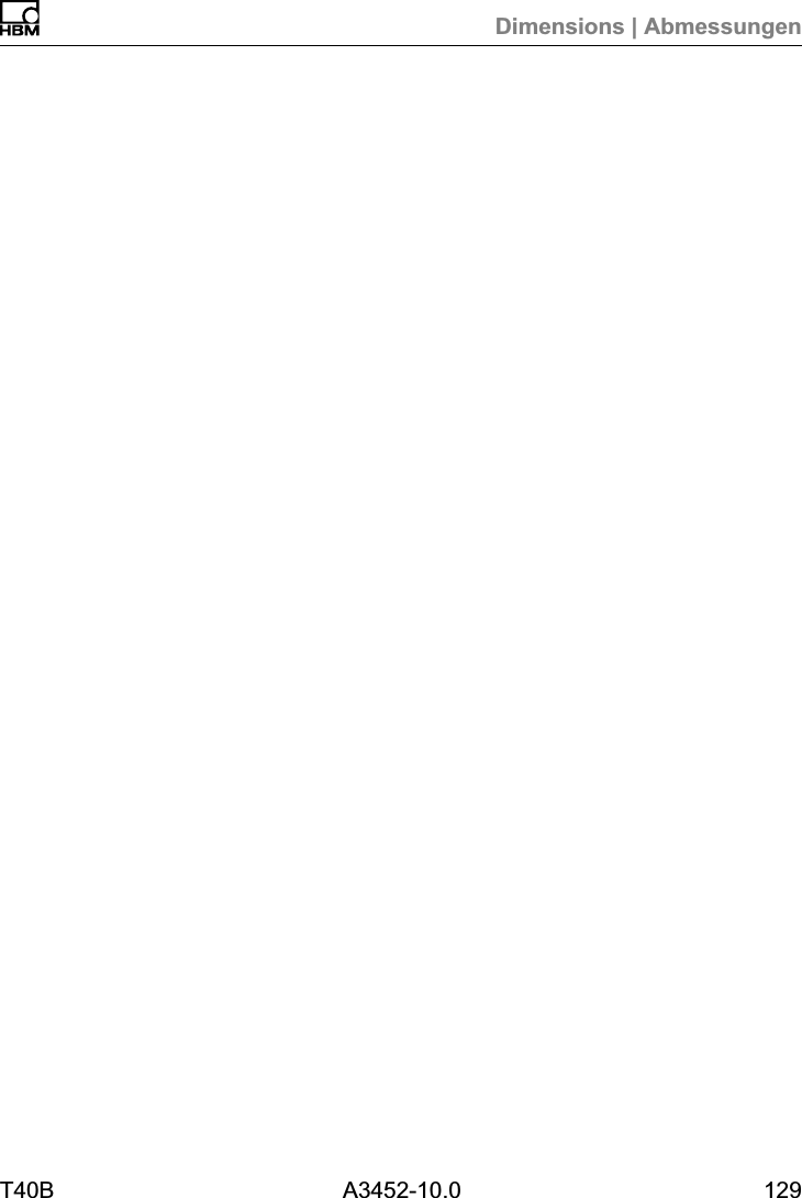 Dimensions | AbmessungenT40B A3452-10.0 129