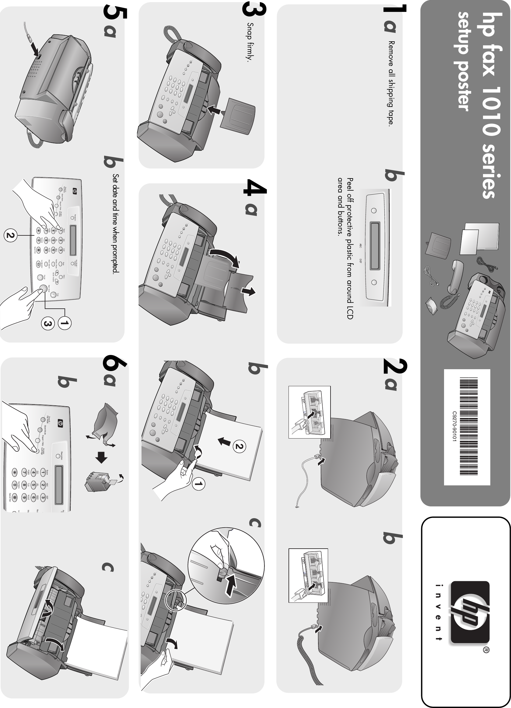 Page 1 of 2 - Hp Hp-1010-Fax-Setup-Poster- QIG3_enu  Hp-1010-fax-setup-poster