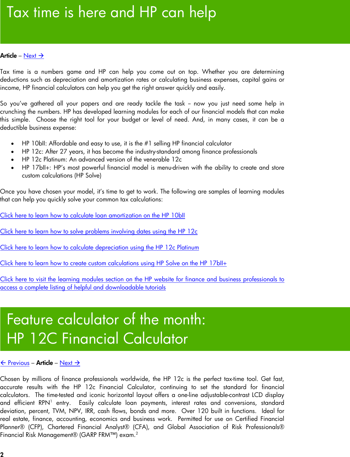 Page 2 of 9 - Hp Hp-10Bii-Users-Manual- File  Hp-10bii-users-manual