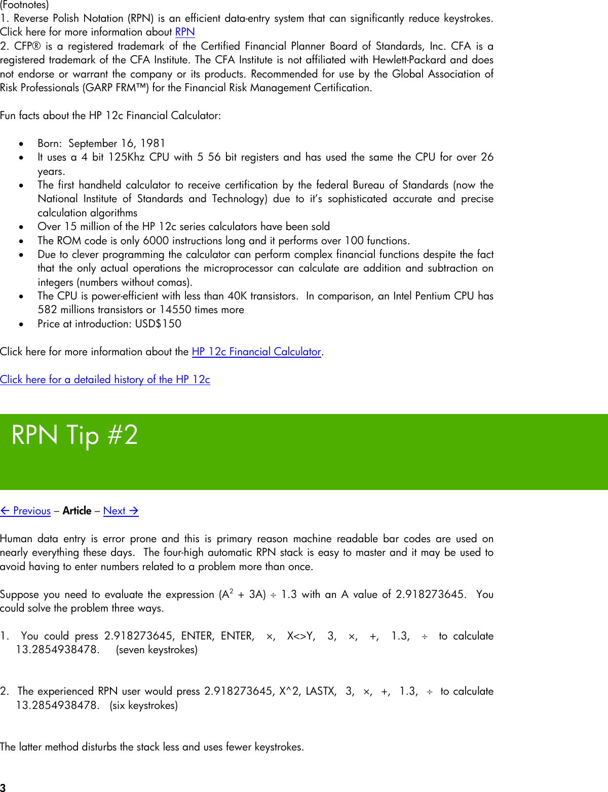 Page 3 of 9 - Hp Hp-10Bii-Users-Manual- File  Hp-10bii-users-manual