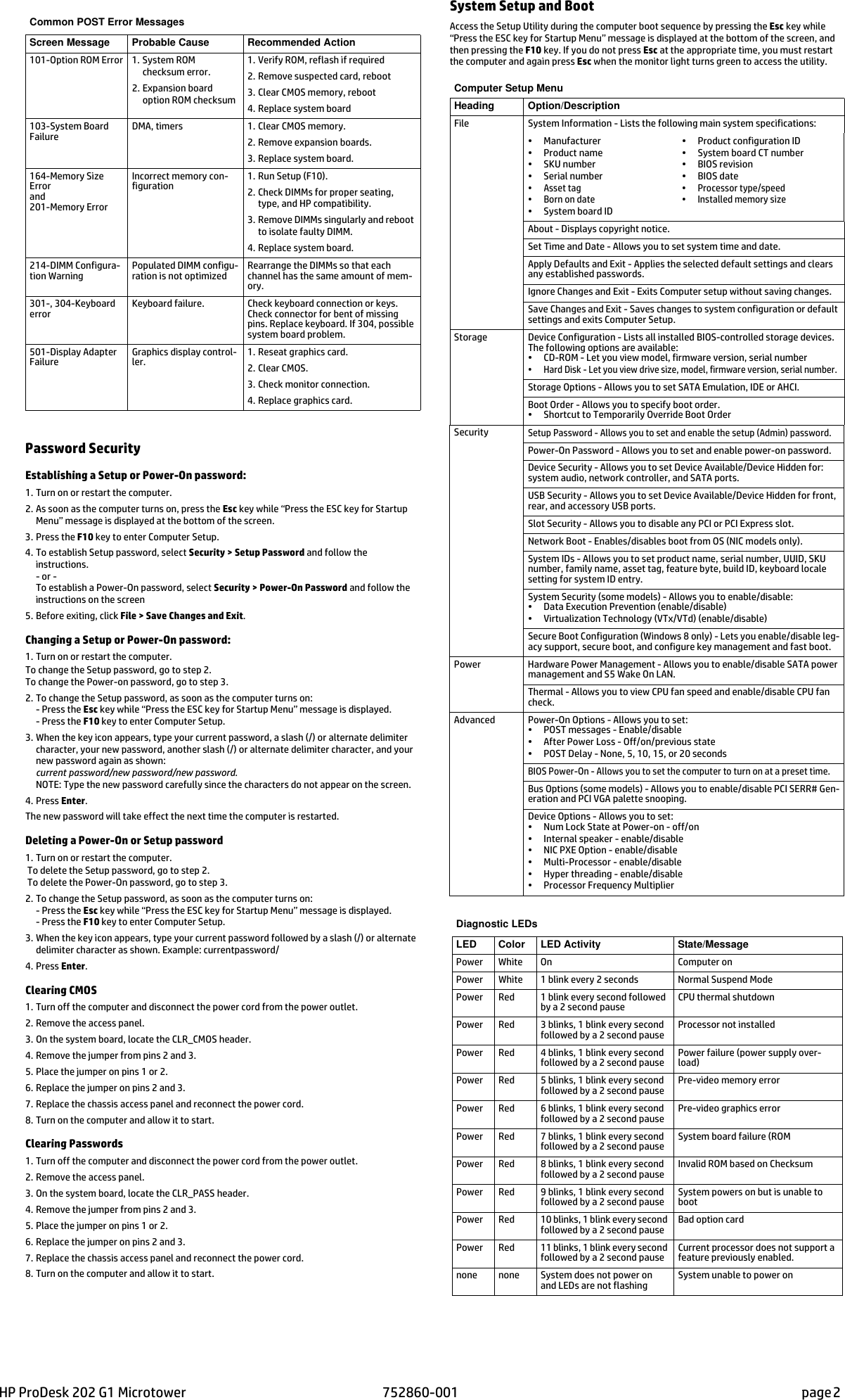 Page 2 of 3 - Hp Hp-202-G1-Microtower-Pc-Reference-Guide- Nirbhaya_MT IPSM  Hp-202-g1-microtower-pc-reference-guide