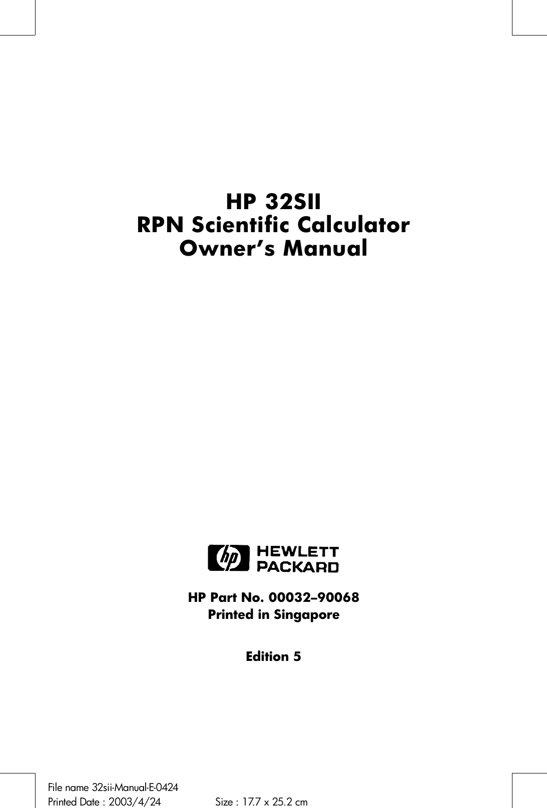 Hp 32Sii Users Manual E 0424 hp-32sii-users-manual-e-0424