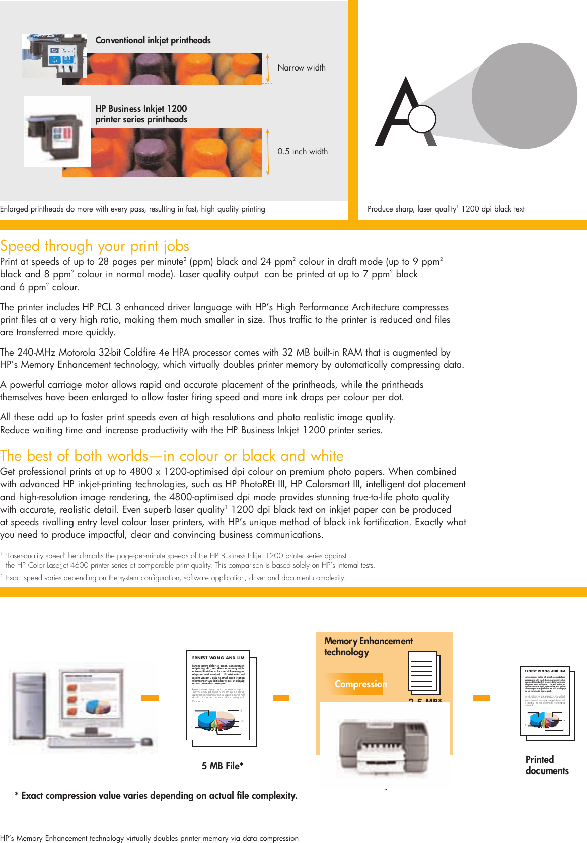 Page 3 of 8 - Hp Hp-Business-Inkjet-1200D-Users-Manual- BIJ1200 Bro FA  Hp-business-inkjet-1200d-users-manual