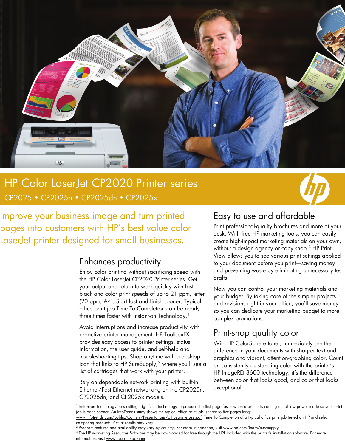 Page 1 of 4 - Hp Hp-Color-Laserjet-Cp2025Dn-Users-Manual- [Product Code Name Here] Data Sheet  Hp-color-laserjet-cp2025dn-users-manual