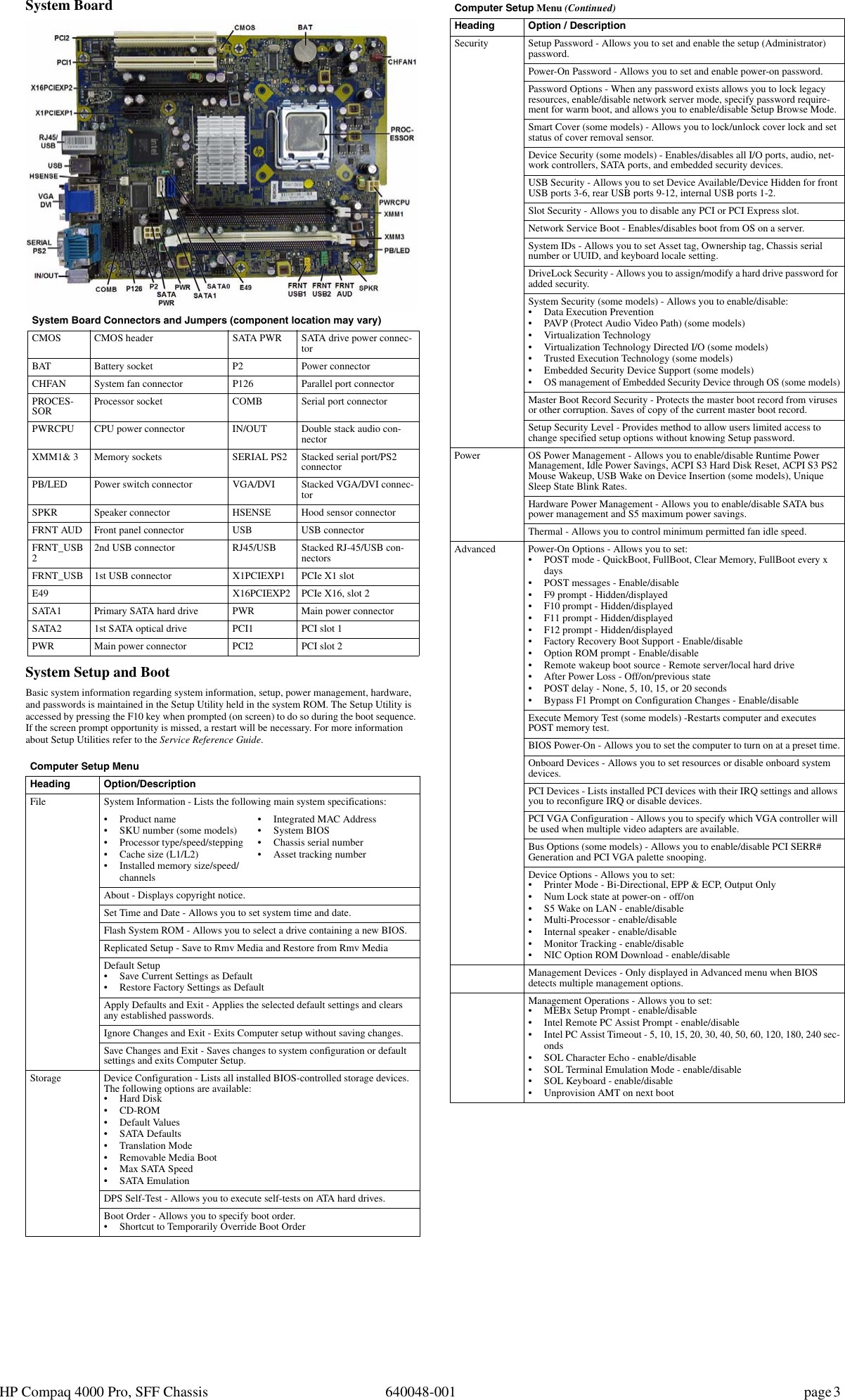Page 3 of 4 - Hp Hp-Compaq-4000-Pro-Small-Form-Factor-Pc-Service-And-Maintain- Tiguan SFF IPSM Hp-compaq-4000-pro-small-form-factor-pc-service-and-maintain
