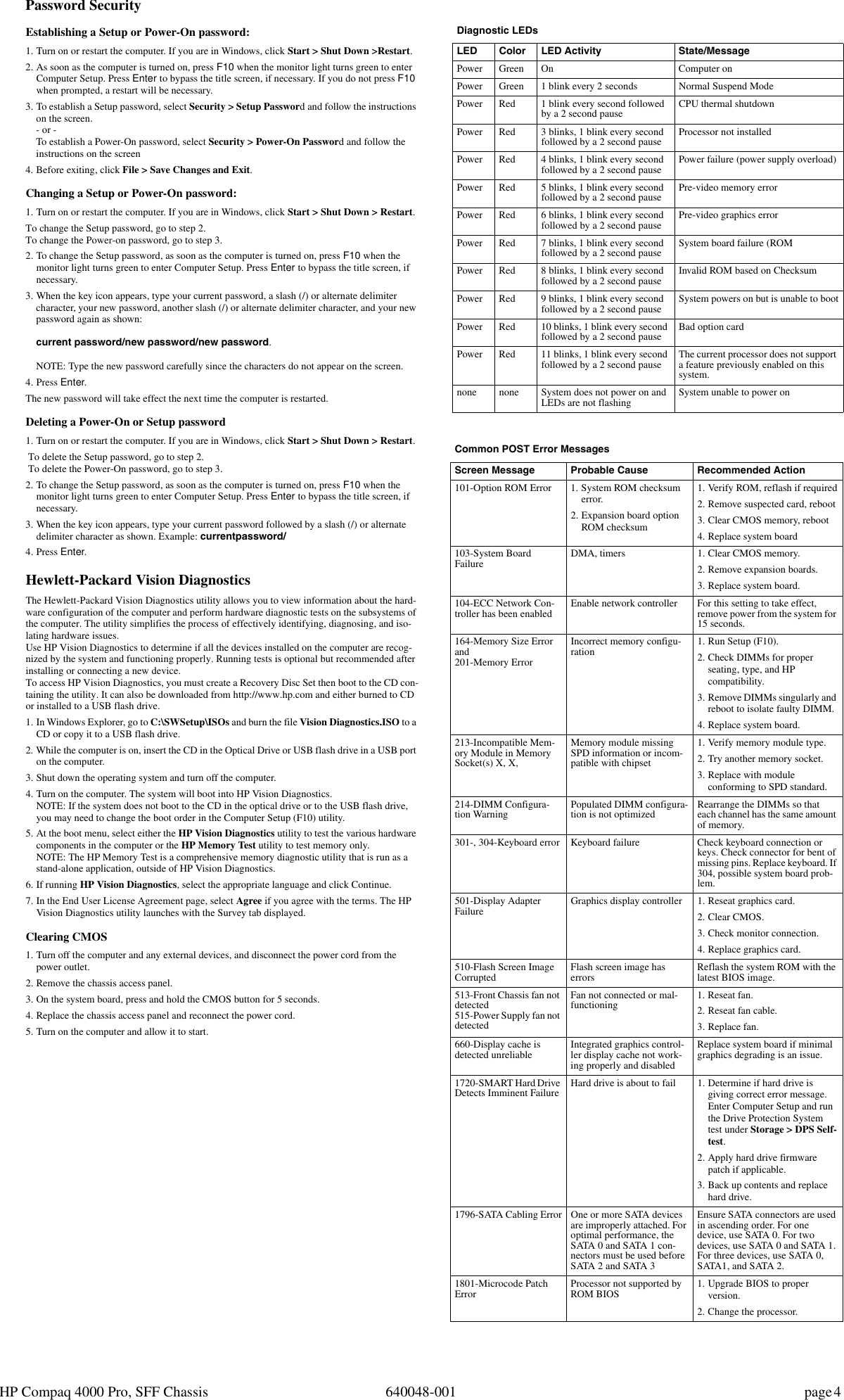 Page 4 of 4 - Hp Hp-Compaq-4000-Pro-Small-Form-Factor-Pc-Service-And-Maintain- Tiguan SFF IPSM Hp-compaq-4000-pro-small-form-factor-pc-service-and-maintain