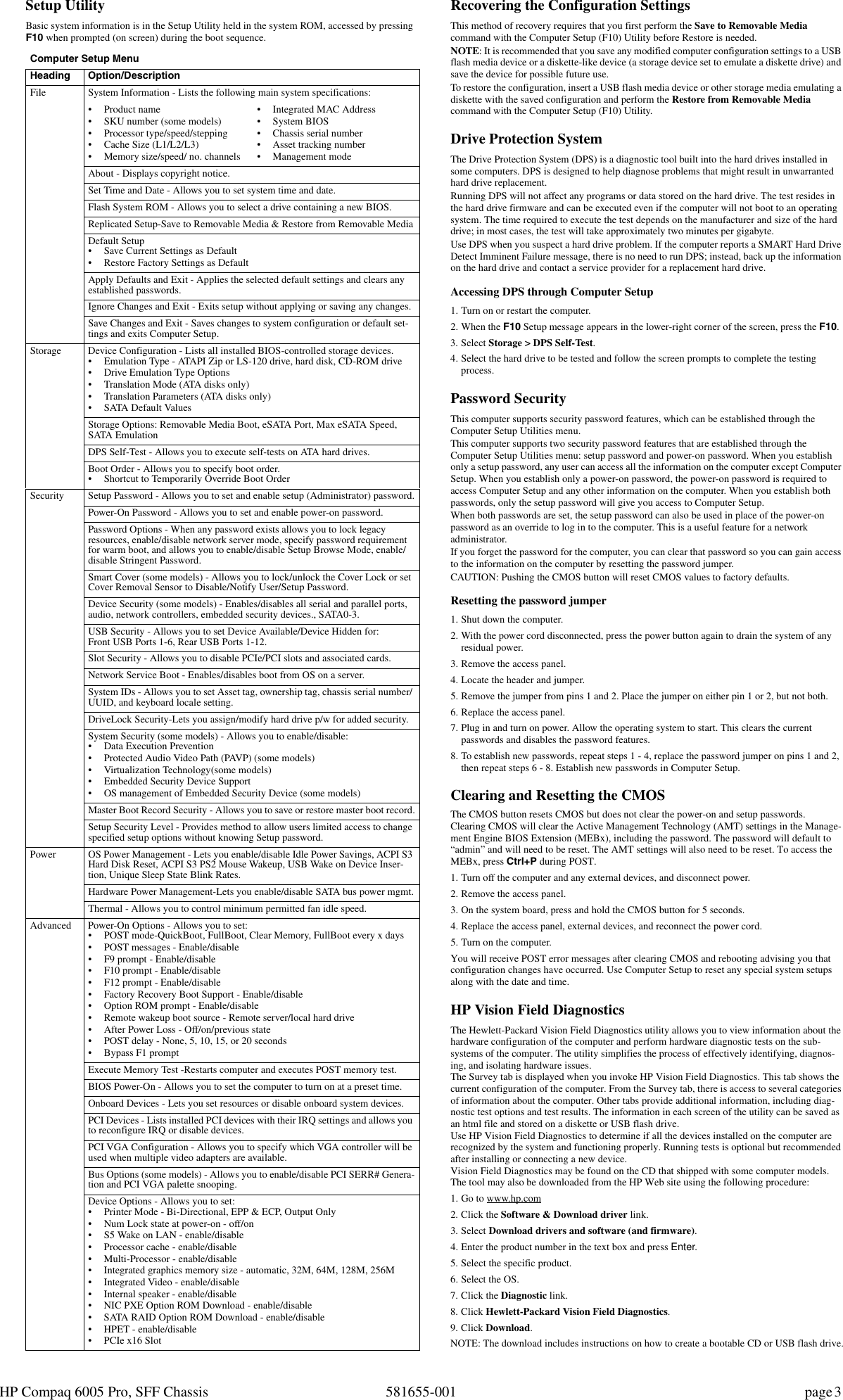 Page 3 of 4 - Hp Hp-Compaq-6005-Pro-Small-Form-Factor-Pc-Service-And-Maintain-  Hp-compaq-6005-pro-small-form-factor-pc-service-and-maintain