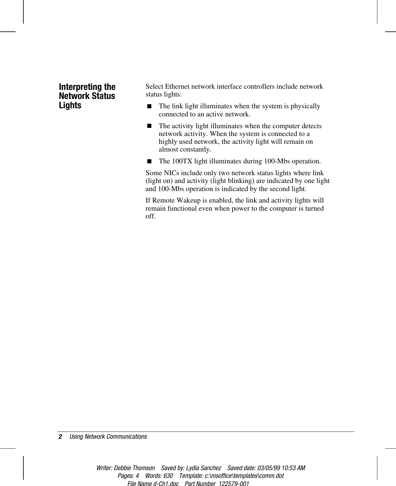 Page 7 of 9 - Hp Hp-Compaq-Deskpro-6000-Desktop-Pc-5166-Users-Manual- Using Network Communications  Hp-compaq-deskpro-6000-desktop-pc-5166-users-manual