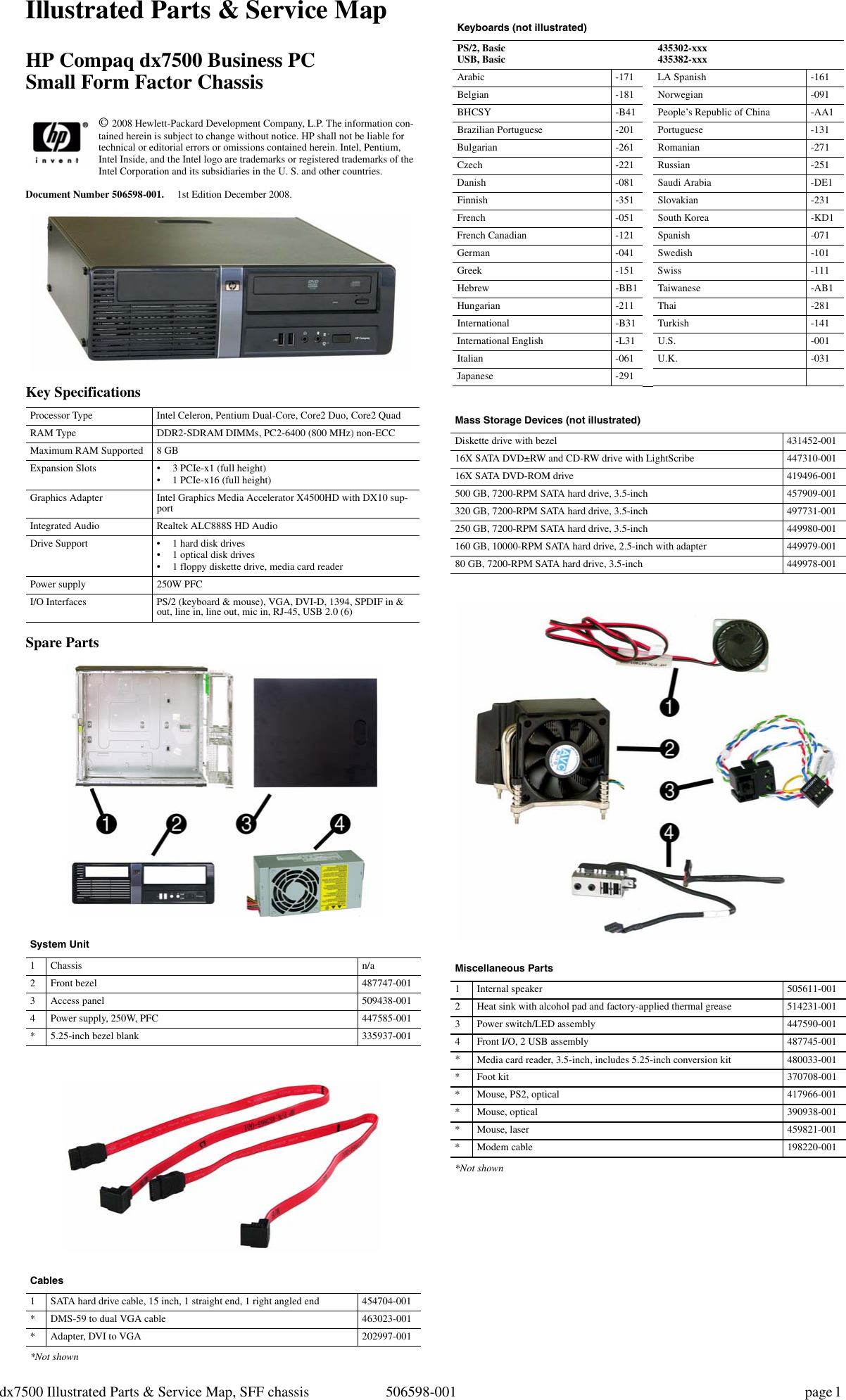 Page 1 of 3 - Hp Hp-Compaq-Dx7500-Small-Form-Factor-Pc-Service-And-Maintain- Santa Ana Dx7500 SFF IPSM Hp-compaq-dx7500-small-form-factor-pc-service-and-maintain