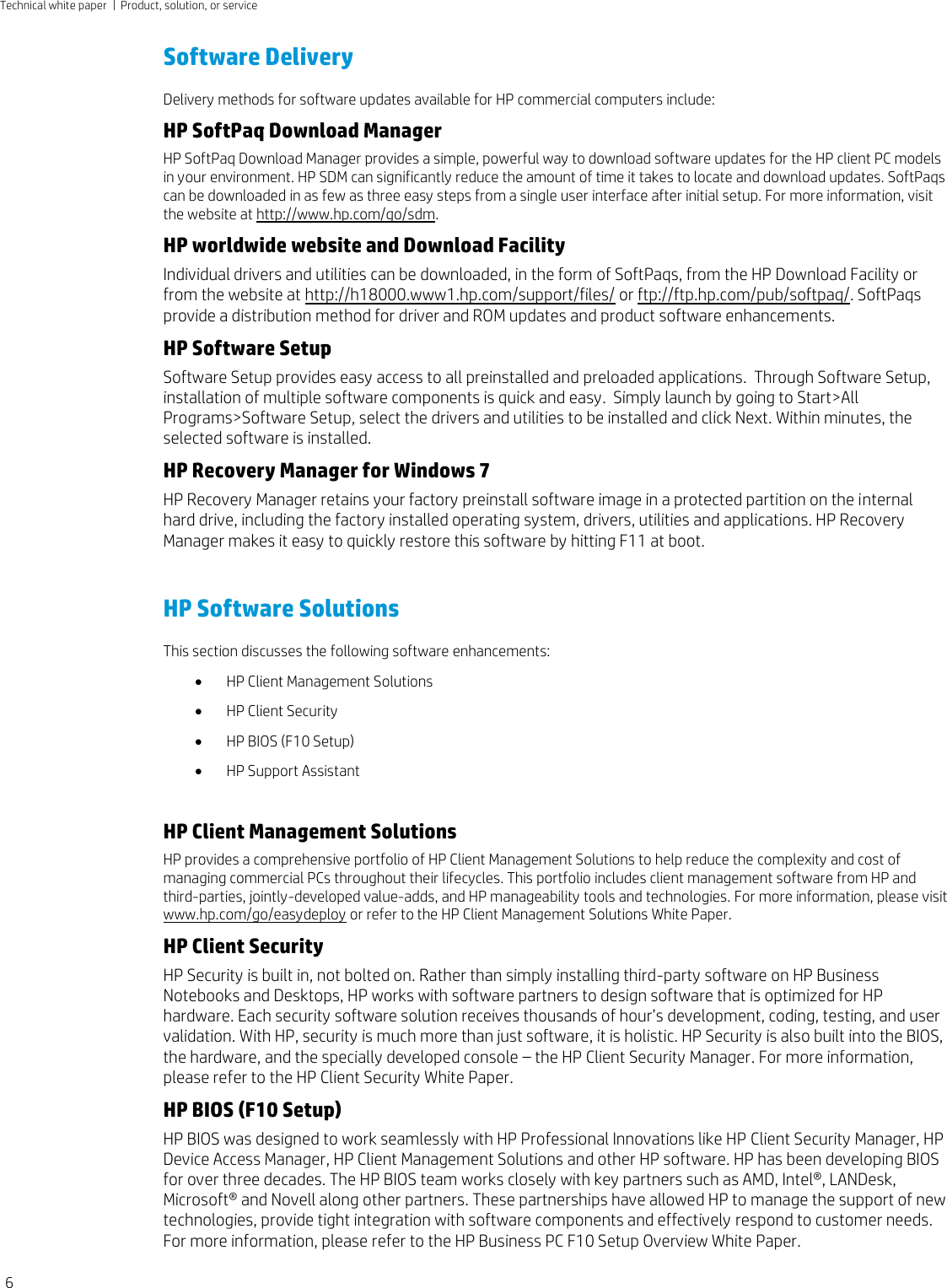 Page 6 of 9 - Hp Hp-Compaq-Elite-8300-All-In-One-Desktop-Pc-White-Paper-  Hp-compaq-elite-8300-all-in-one-desktop-pc-white-paper