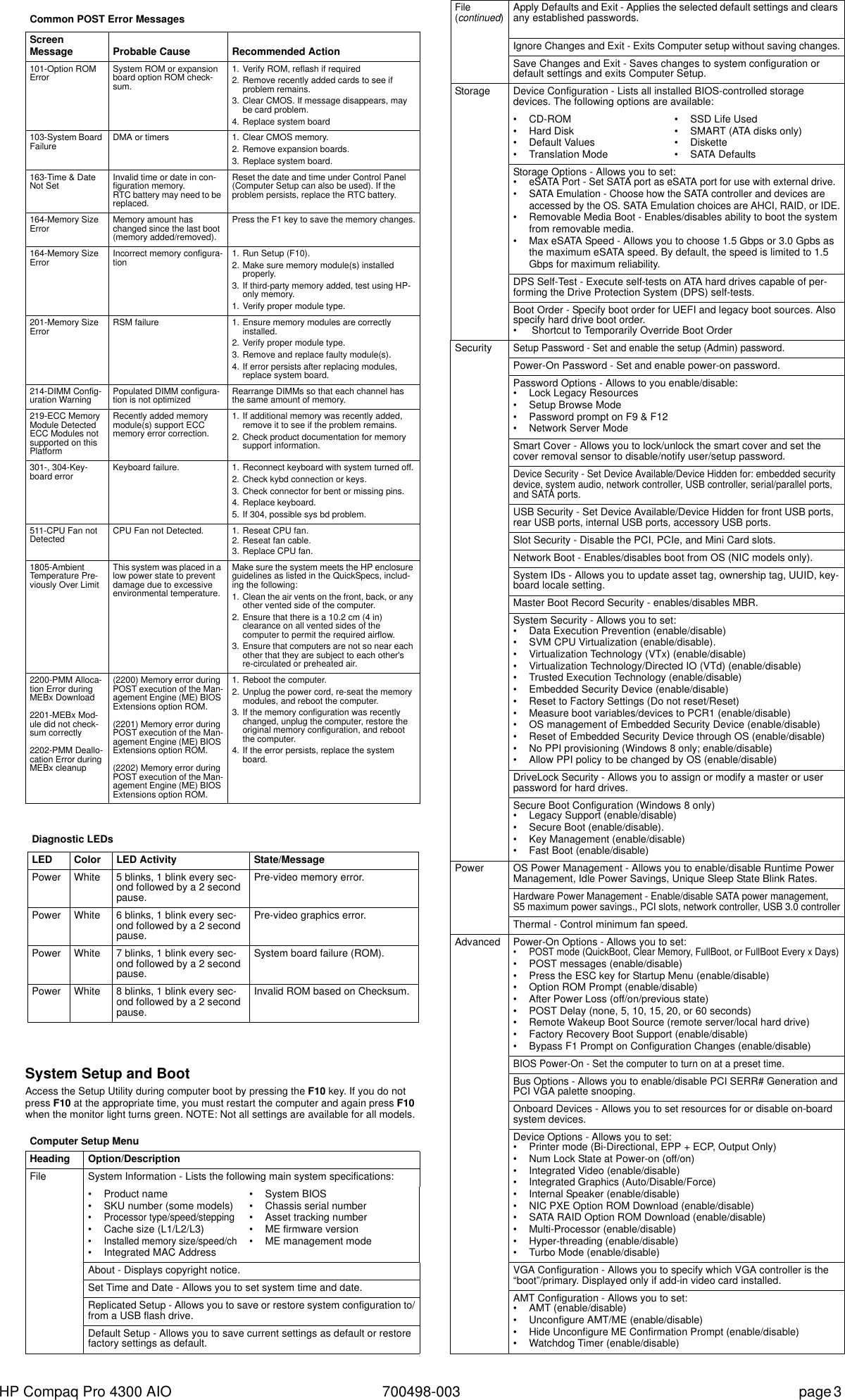 Page 3 of 3 - Hp Hp-Compaq-Pro-4300-All-In-One-Desktop-Pc-Series-Reference-Guide- Ike IPSM_Win8  Hp-compaq-pro-4300-all-in-one-desktop-pc-series-reference-guide