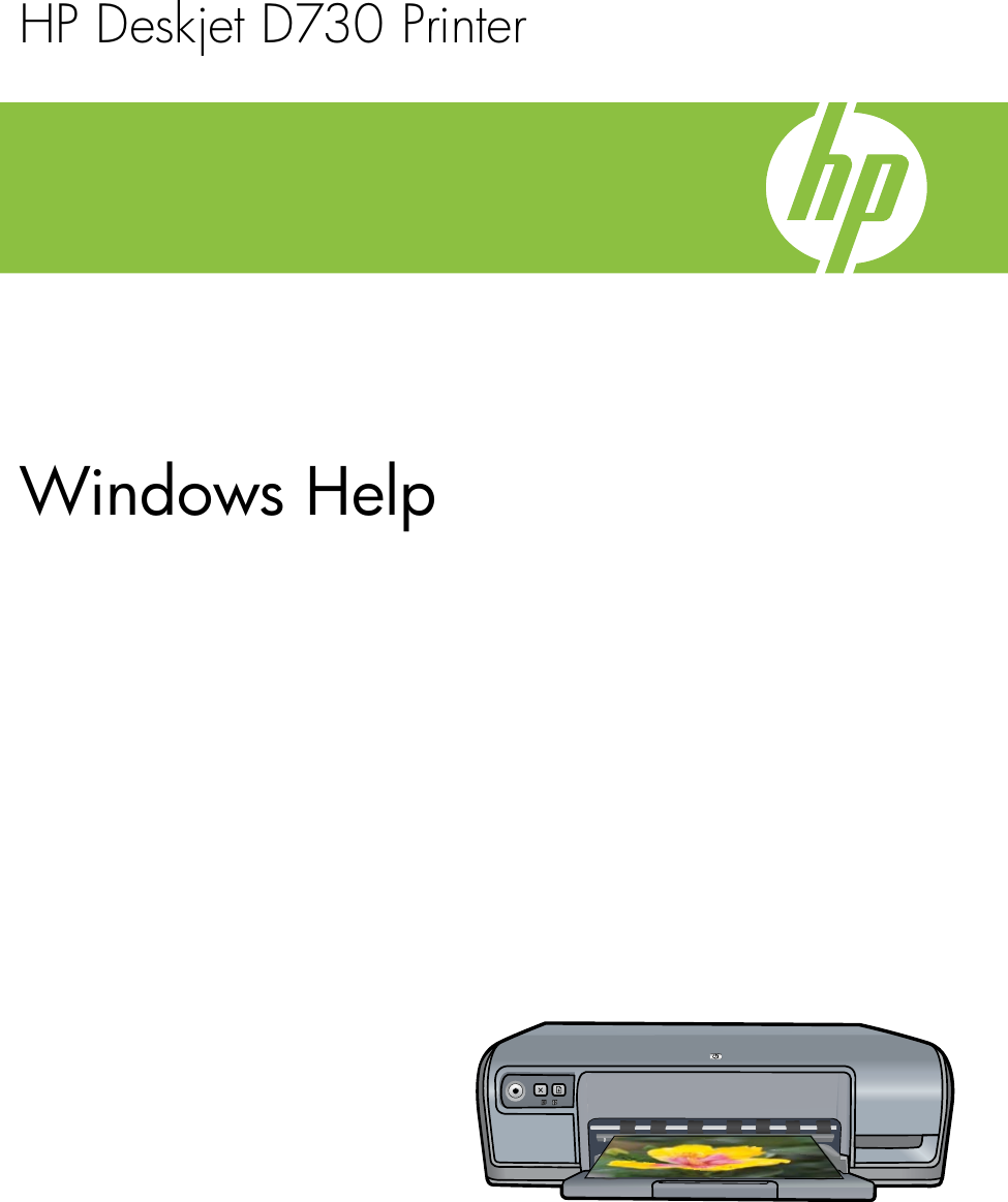 Hp Deskjet D730 Users Manual