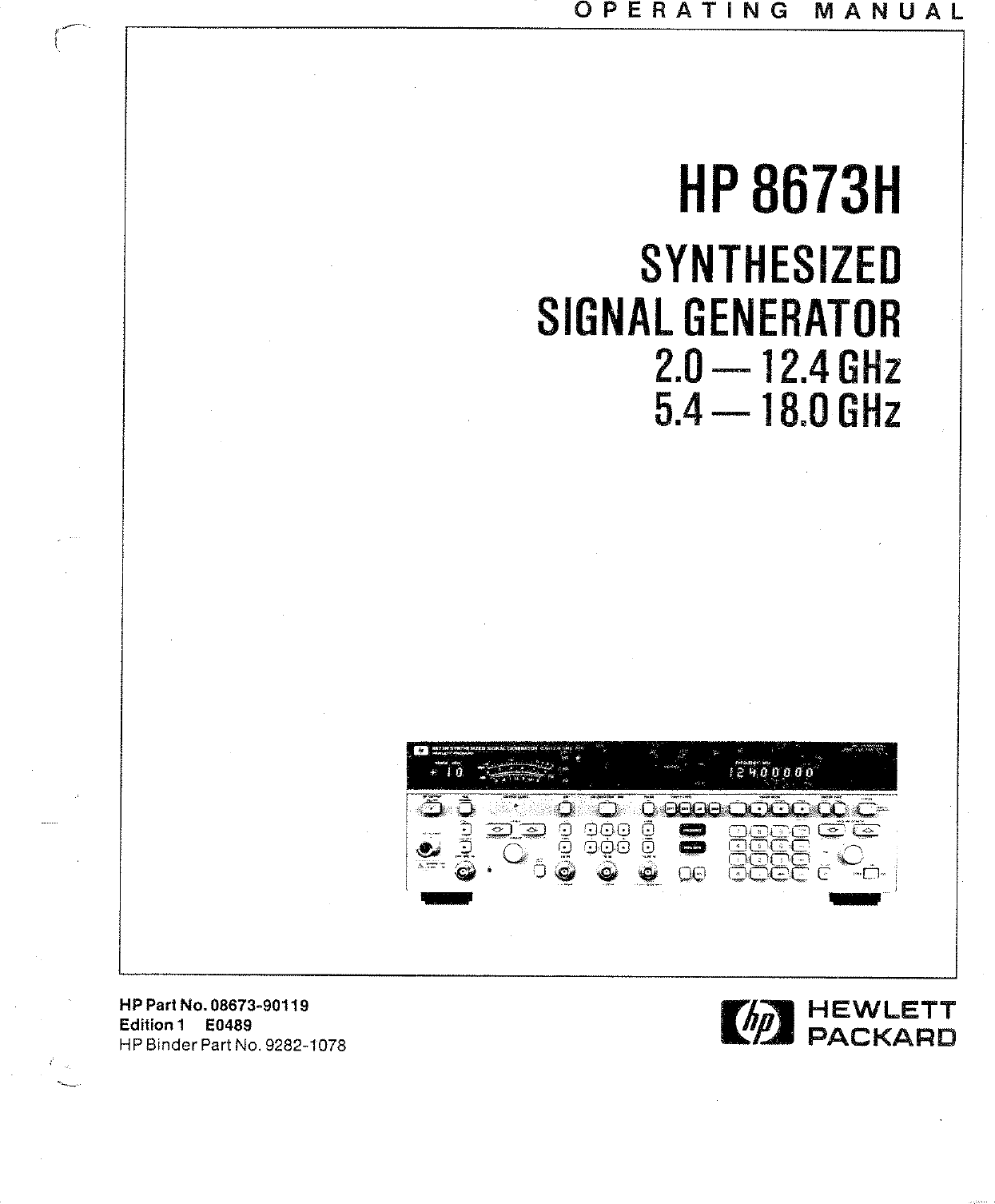 Hp Electronic Keyboard Hp8673H Users Manual