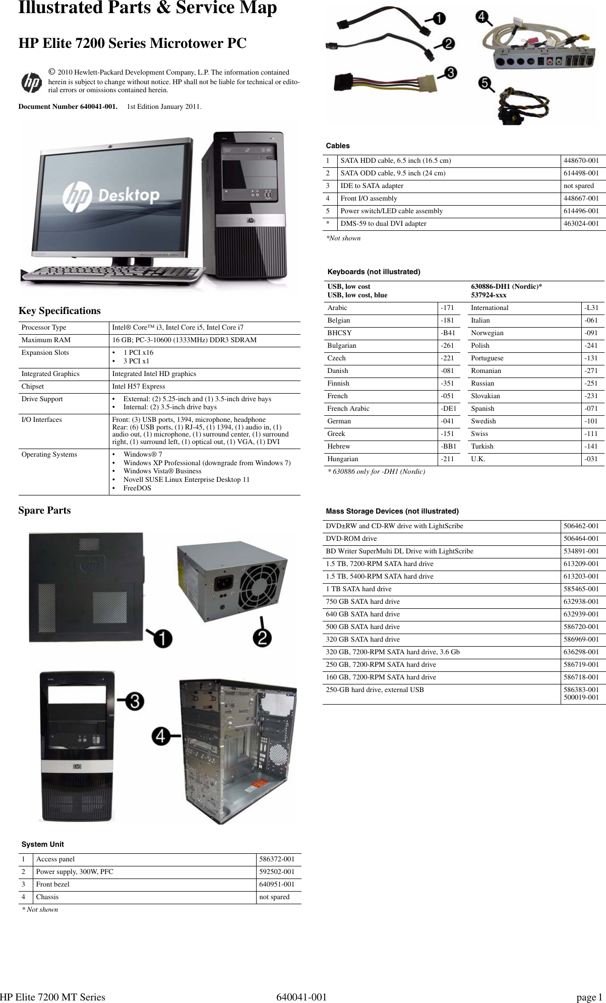 Hp Elite 7200 Microtower Pc Service And Maintain