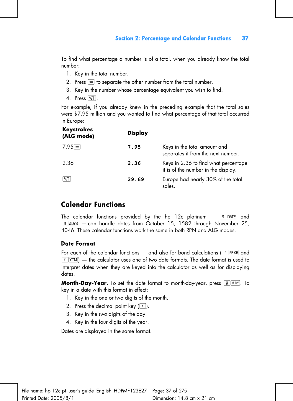 Hp 12c Financial Calculator Users Manual Pt User S Guide English Hdpmf123e27