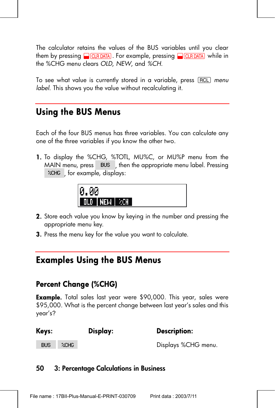 Hp 17bii Users Manual Plus E Print