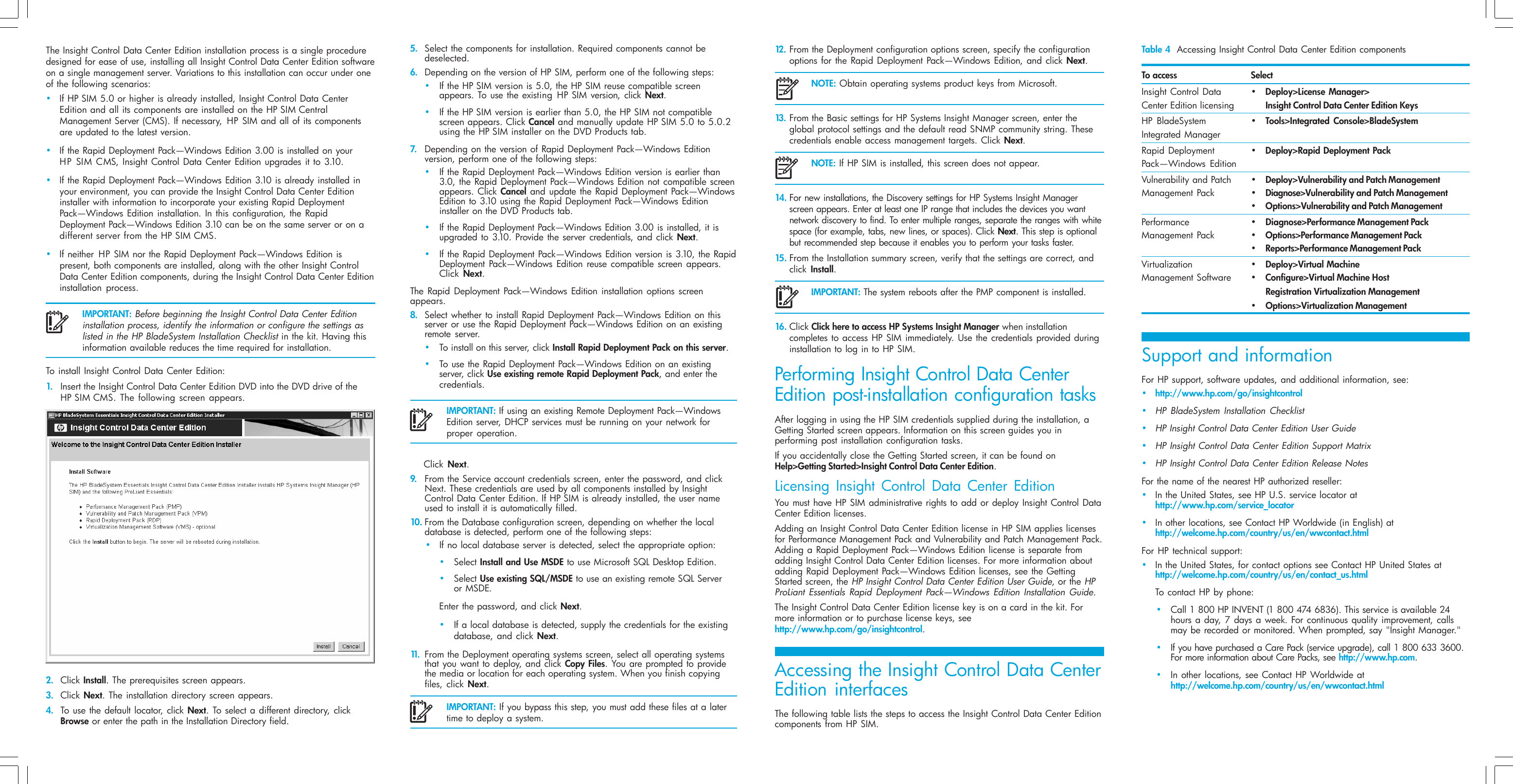 Page 3 of 4 - Hp Hp-Hp-Insight-Control-Data-Center-Edition-12-211-Users-Manual- Insight Control Data Center Edition Quick Setup Poster  Hp-hp-insight-control-data-center-edition-12-211-users-manual