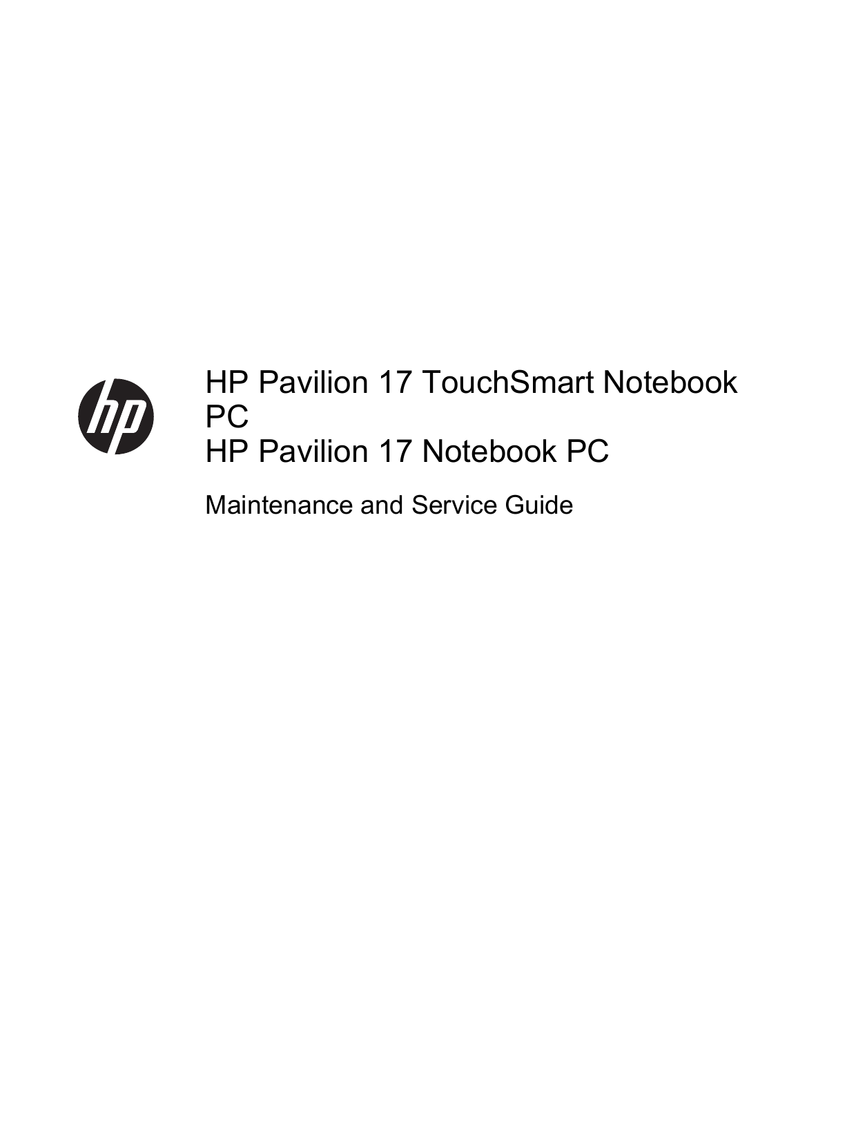 Hp Pavilion 17 E0J75Ua Users Manual