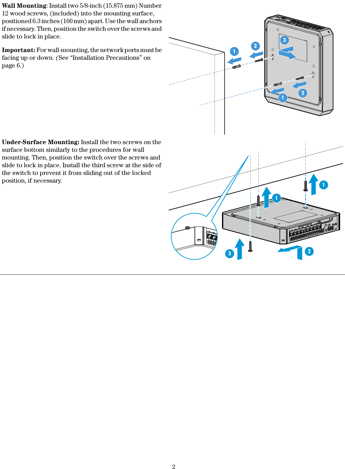 Page 2 of 8 - Hp Hp-Hp-Ps1810-8G-Switch-J9833Aaba-Users-Manual- PS1810-8G Switch Quick Setup Guide And Safety/Regulatory Information  Hp-hp-ps1810-8g-switch-j9833aaba-users-manual