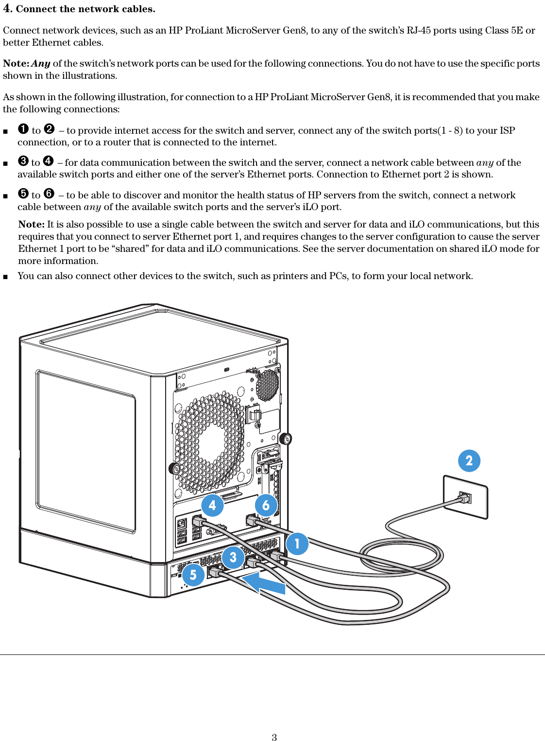 Page 3 of 8 - Hp Hp-Hp-Ps1810-8G-Switch-J9833Aaba-Users-Manual- PS1810-8G Switch Quick Setup Guide And Safety/Regulatory Information  Hp-hp-ps1810-8g-switch-j9833aaba-users-manual