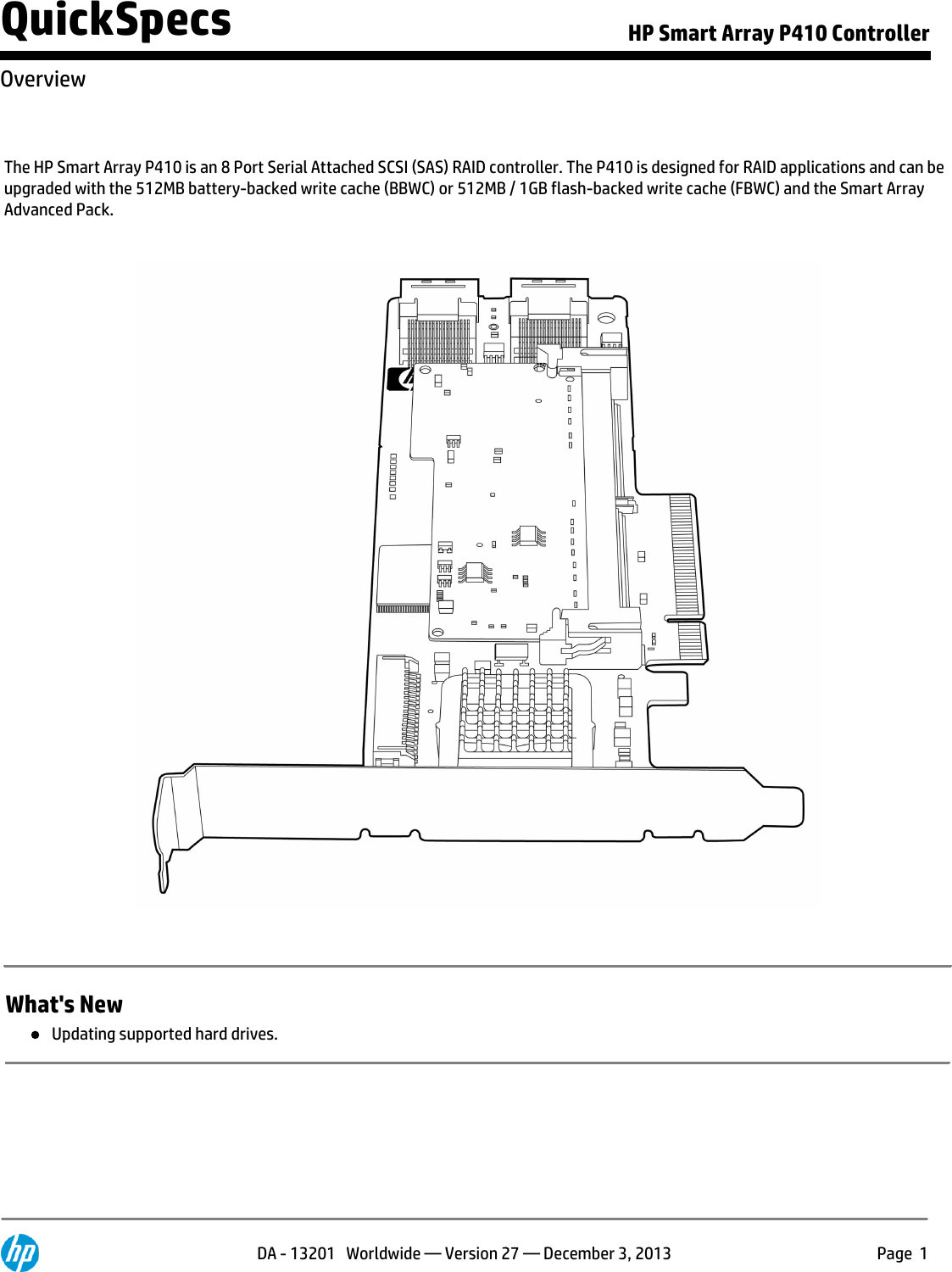 expand raid 5 hp smart array p410i controller