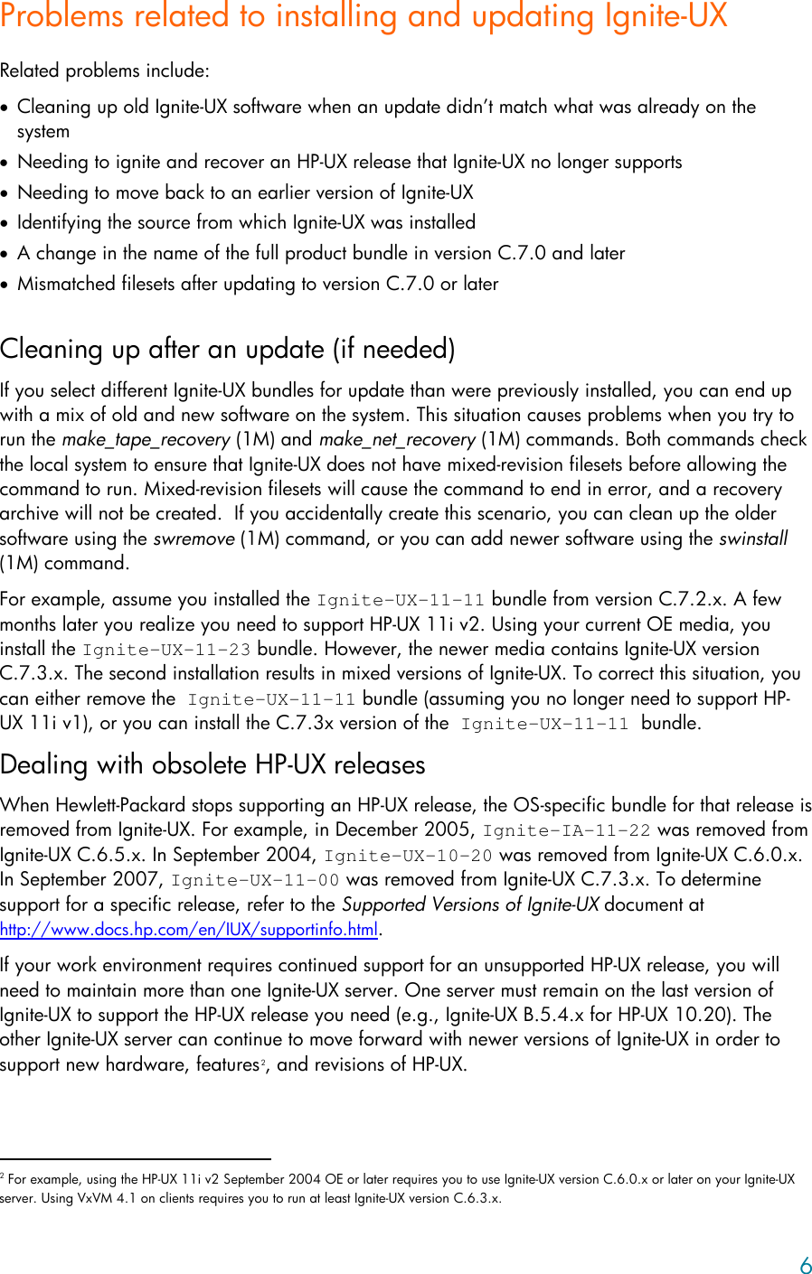 Page 6 of 9 - Hp Hp-Ignite-Ux-Setup-And-Install- Installing And Updating Ignite-UX  Hp-ignite-ux-setup-and-install