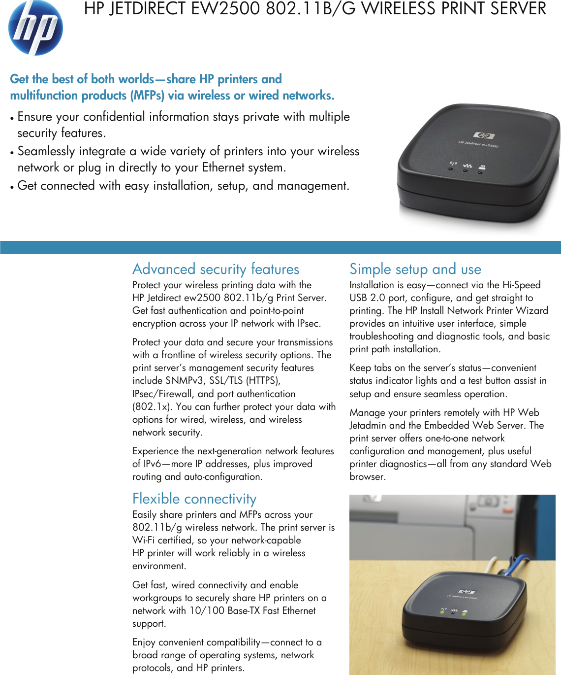 Page 1 of 2 - Hp Hp-Jetdirect-Ew2500-Users-Manual- WEB JETADMIN 10  Hp-jetdirect-ew2500-users-manual