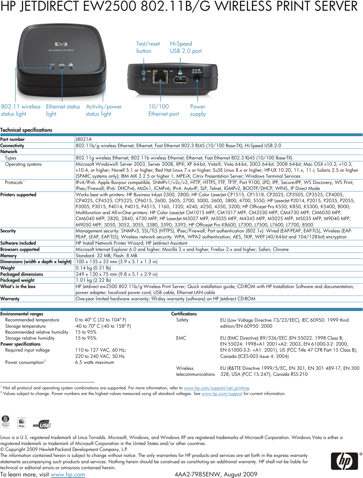 Page 2 of 2 - Hp Hp-Jetdirect-Ew2500-Users-Manual- WEB JETADMIN 10  Hp-jetdirect-ew2500-users-manual