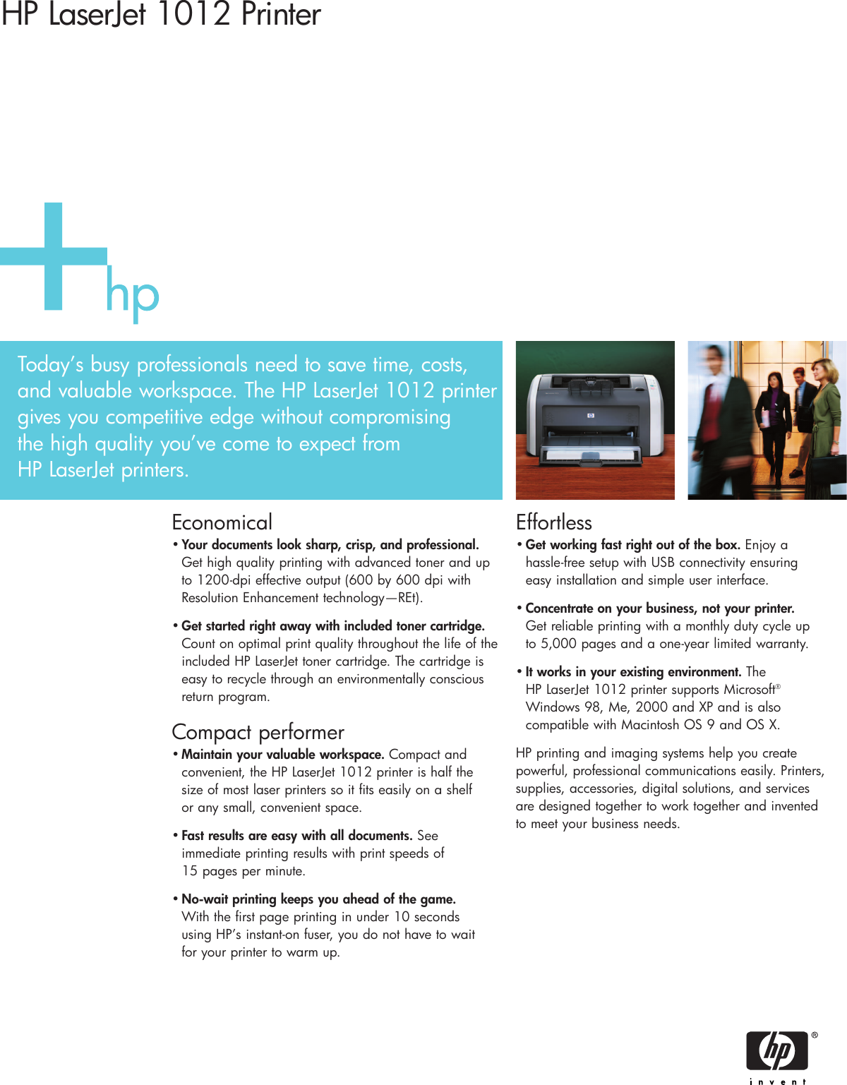 Page 1 of 4 - Hp Hp-Laserjet-1012-Users-Manual- 6115_LJ1012 DS_  Hp-laserjet-1012-users-manual