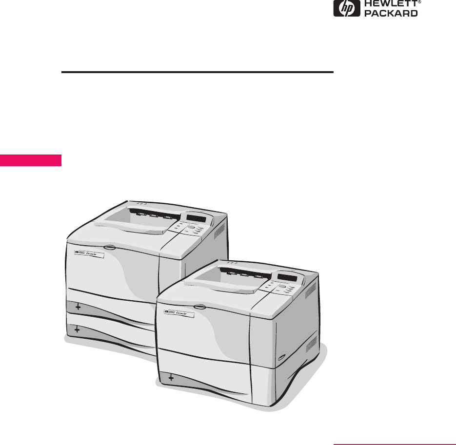 Hp Laserjet 4000 Series 4050 Users Manual Service