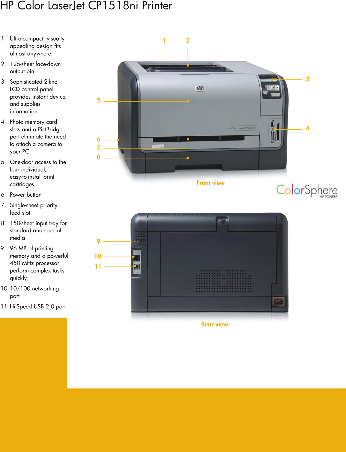 Page 2 of 4 - Hp Hp-Laserjet-Cp1518Ni-Users-Manual- Color LaserJet CP1518ni Printer  Hp-laserjet-cp1518ni-users-manual