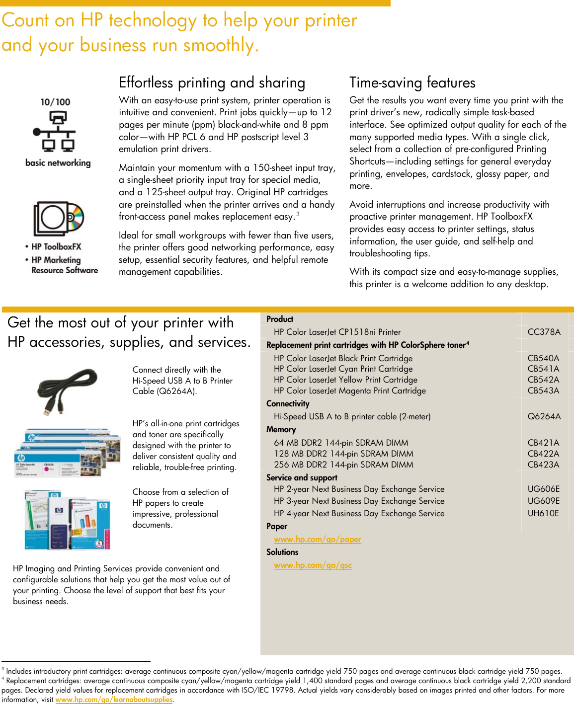 Page 3 of 4 - Hp Hp-Laserjet-Cp1518Ni-Users-Manual- Color LaserJet CP1518ni Printer  Hp-laserjet-cp1518ni-users-manual