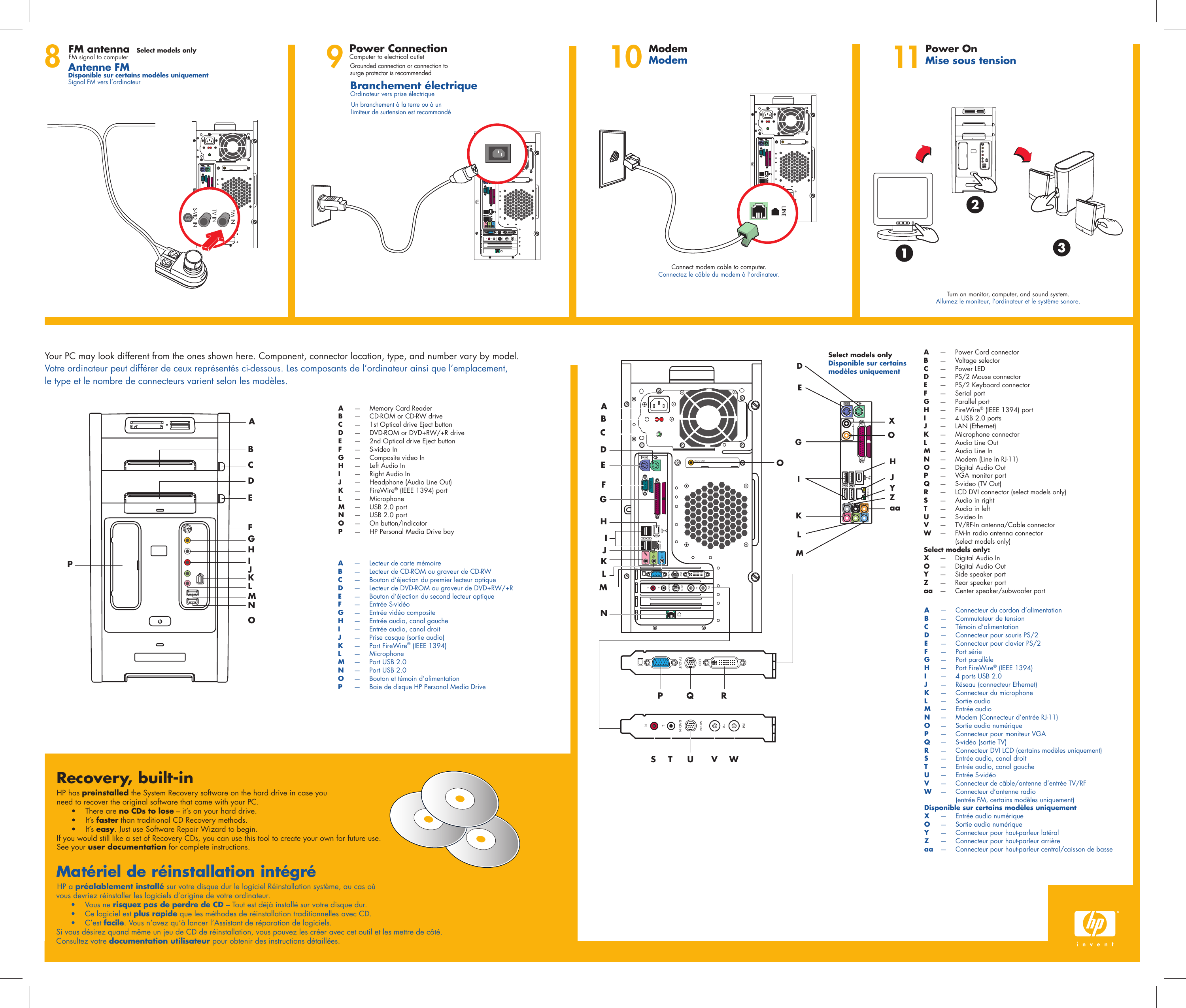 Page 2 of 2 - Hp Hp-Media-Center-M1050Y-D7223M-Cto-Desktop-Pc-Quick-Setup-Guide- Ma415087  Hp-media-center-m1050y-d7223m-cto-desktop-pc-quick-setup-guide