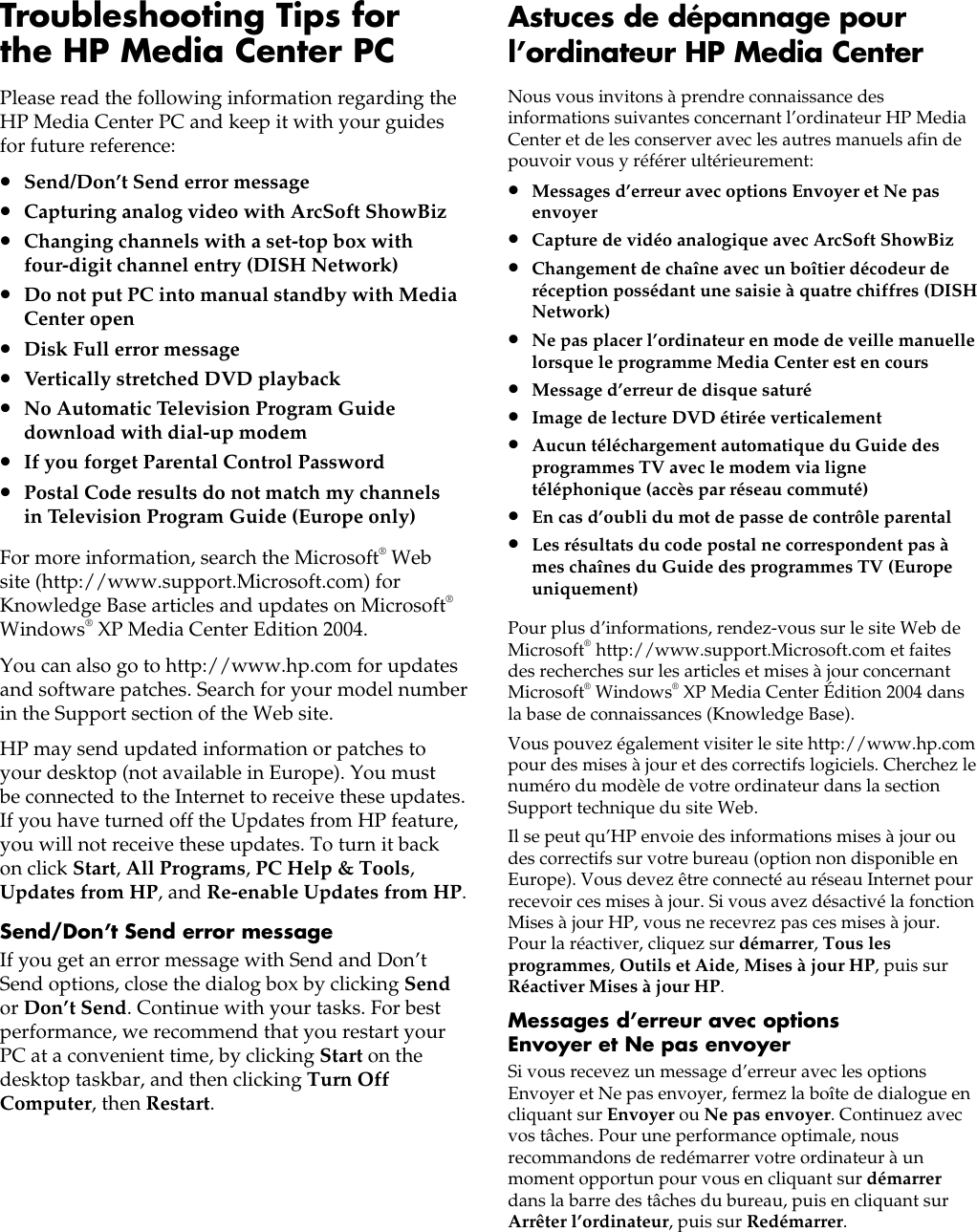 Page 1 of 4 - Hp Hp-Media-Center-M370N-Desktop-Pc-Troubleshooting M3bmcpcbEU