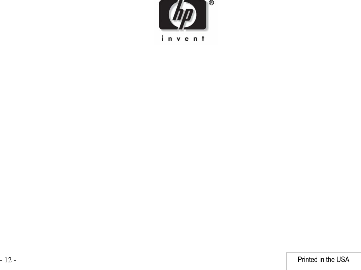 Page 12 of 12 - Hp Hp-Mp3220-Digital-Projector-Installation-Manual Manual-Multilingual