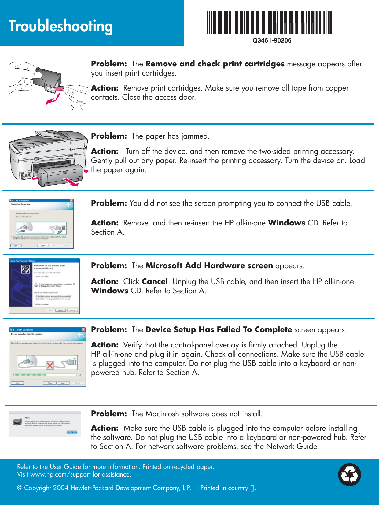 Page 12 of 12 - Hp Hp-Officejet-7310-All-In-One-Printer-Setup-Poster- Q3461-90206_en(US)  Hp-officejet-7310-all-in-one-printer-setup-poster