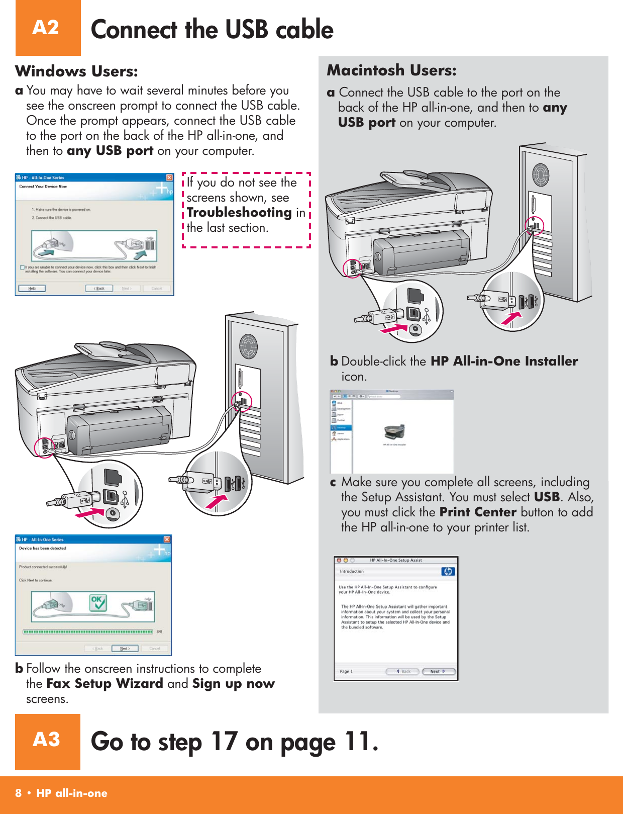 Page 8 of 12 - Hp Hp-Officejet-7310-All-In-One-Printer-Setup-Poster- Q3461-90206_en(US)  Hp-officejet-7310-all-in-one-printer-setup-poster