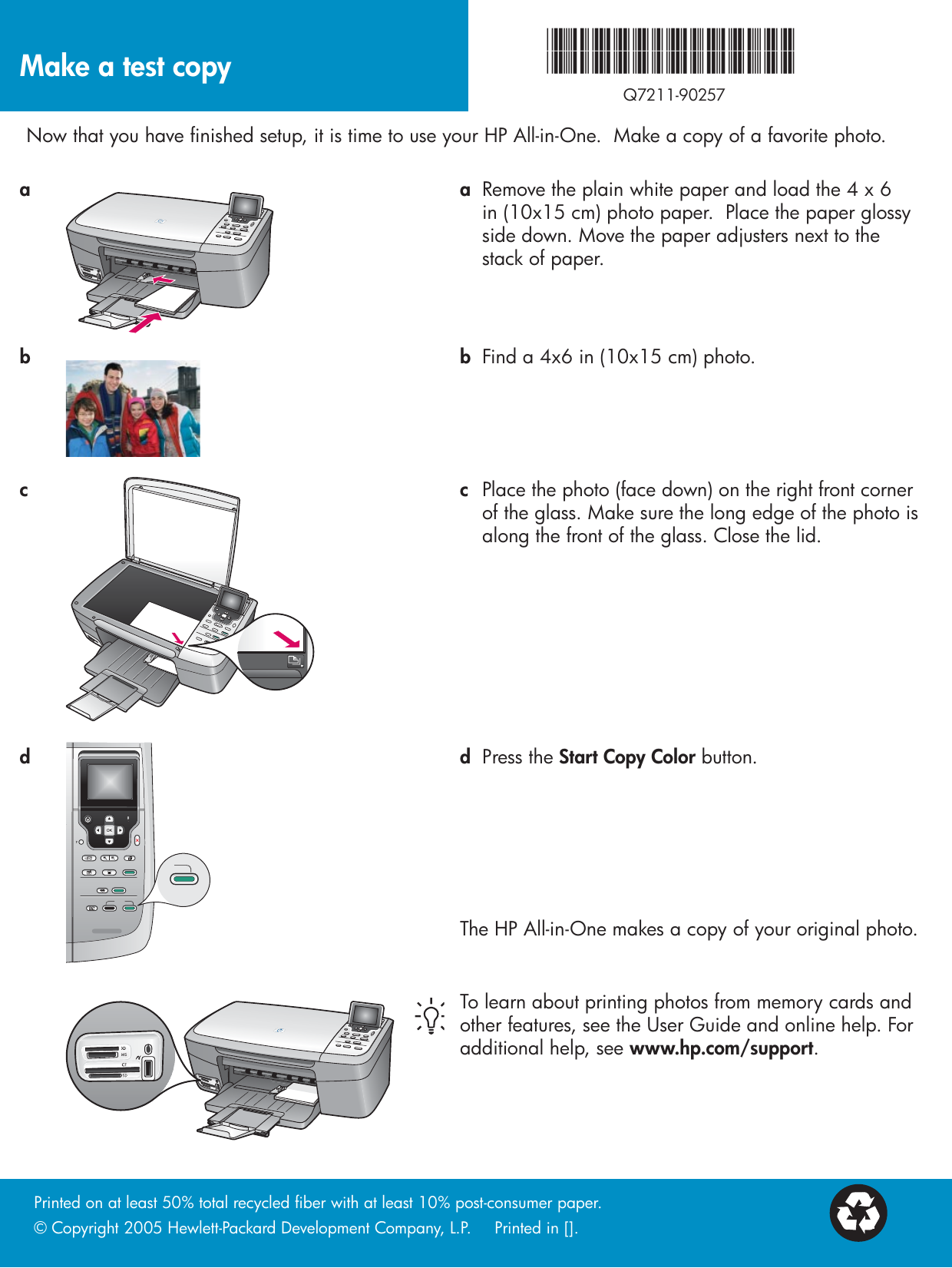 Page 12 of 12 - Hp Hp-Photosmart-2575-All-In-One-Printer-Setup-Guide- USSherpaHi  Hp-photosmart-2575-all-in-one-printer-setup-guide