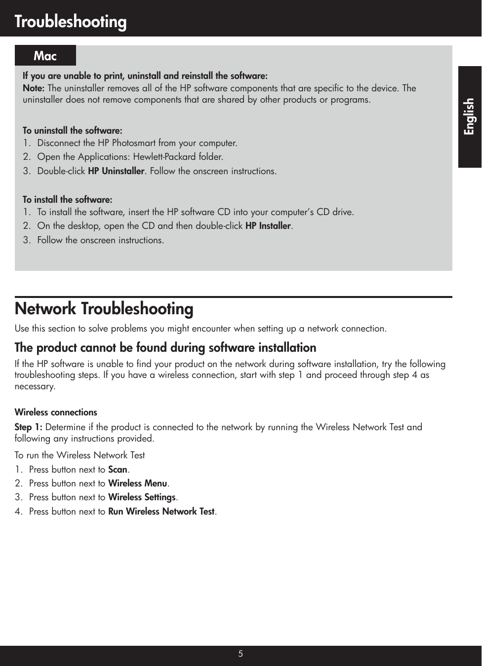 Page 5 of 8 - Hp Hp-Photosmart-C4740-All-In-One-Printer-Reference-Guide-  Hp-photosmart-c4740-all-in-one-printer-reference-guide