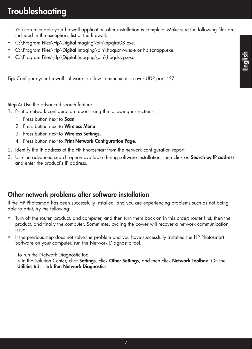 Page 7 of 8 - Hp Hp-Photosmart-C4740-All-In-One-Printer-Reference-Guide-  Hp-photosmart-c4740-all-in-one-printer-reference-guide