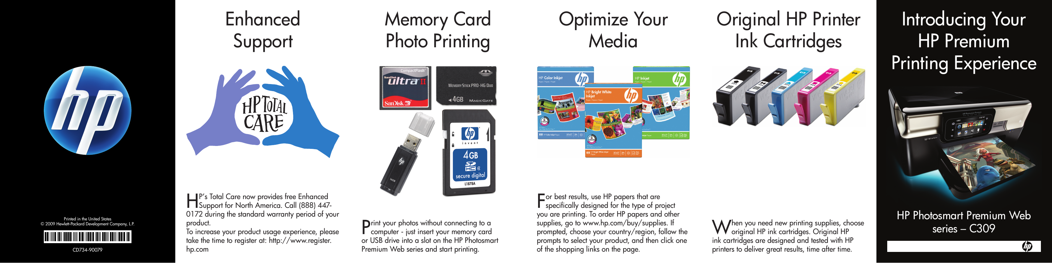 Page 2 of 2 - Hp Hp-Photosmart-Premium-Touchsmart-Web-All-In-One-Printer-C309N-Data-Sheet-  Hp-photosmart-premium-touchsmart-web-all-in-one-printer-c309n-data-sheet