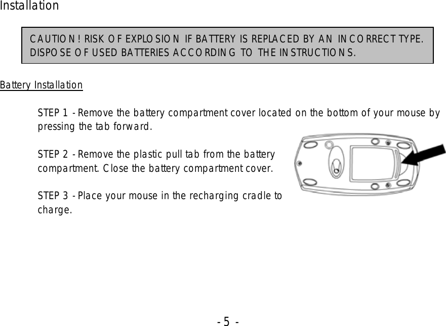 Page 5 of 11 - Hp Hp-Pp034Aa-Aba-Users-Manual- Optical 5-button USB Mouse  Hp-pp034aa-aba-users-manual
