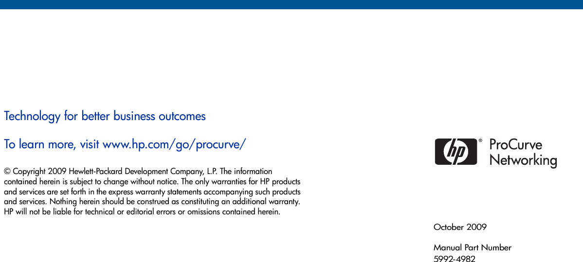 Page 10 of 10 - Hp Hp-Procurve-2520G-Users-Manual- Release Notes  Hp-procurve-2520g-users-manual