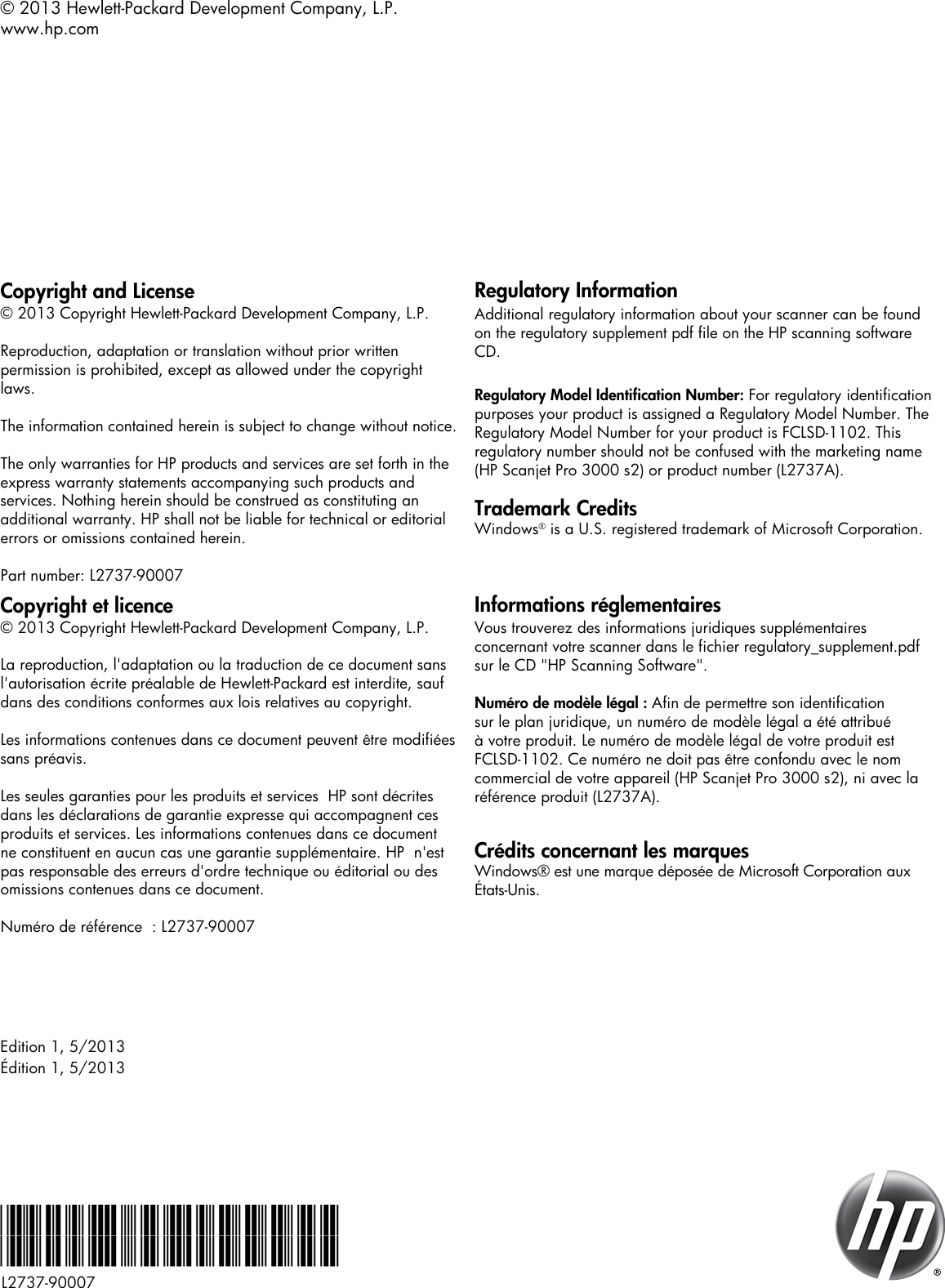 Page 8 of 8 - Hp Hp-Scanjet-3000-S2-Sheet-Feed-Scanner-Installation-Manual-  Hp-scanjet-3000-s2-sheet-feed-scanner-installation-manual